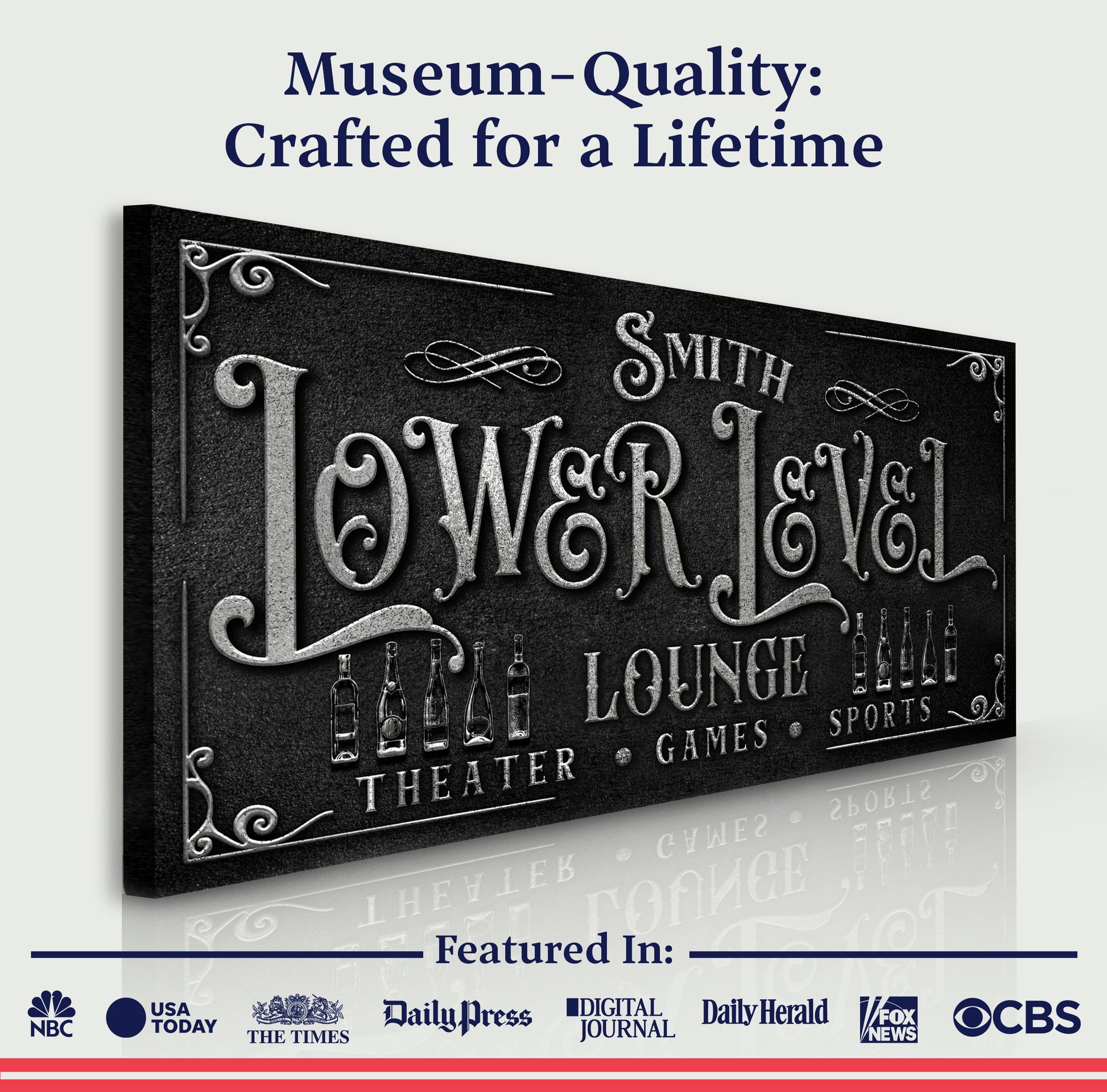 Personalized Lower Level Sign