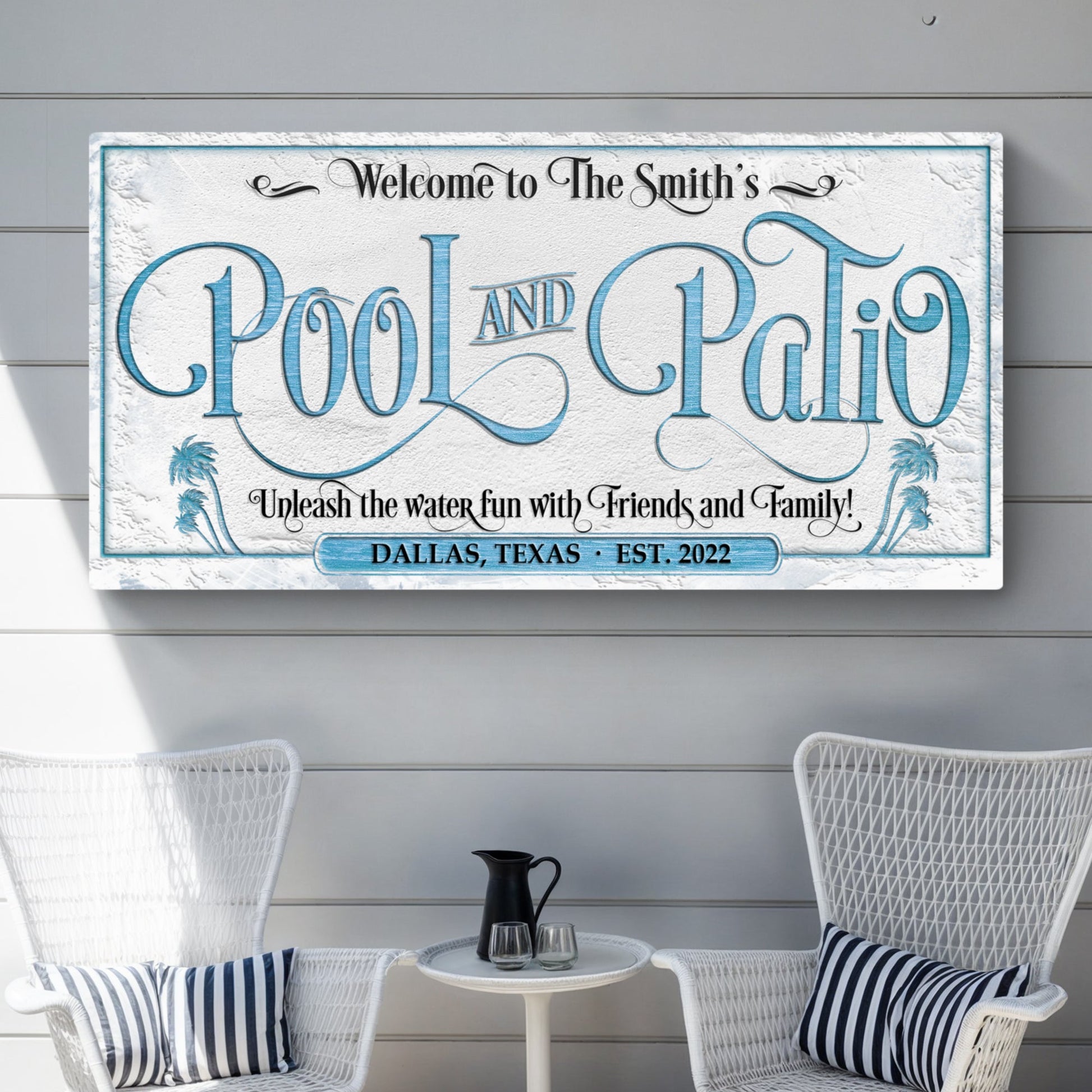 Personalized Pool & Patio Sign