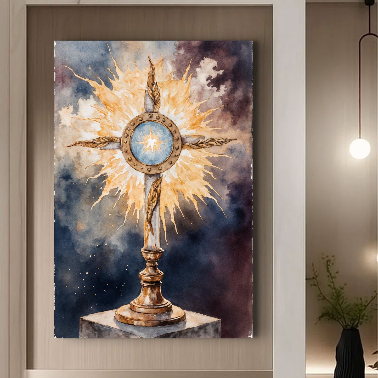 Holy Eucharist in Monstrance Faith Wall Art II