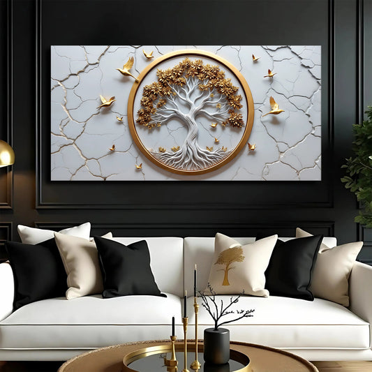 3D Celtic Tree of Life Wall Art - White
