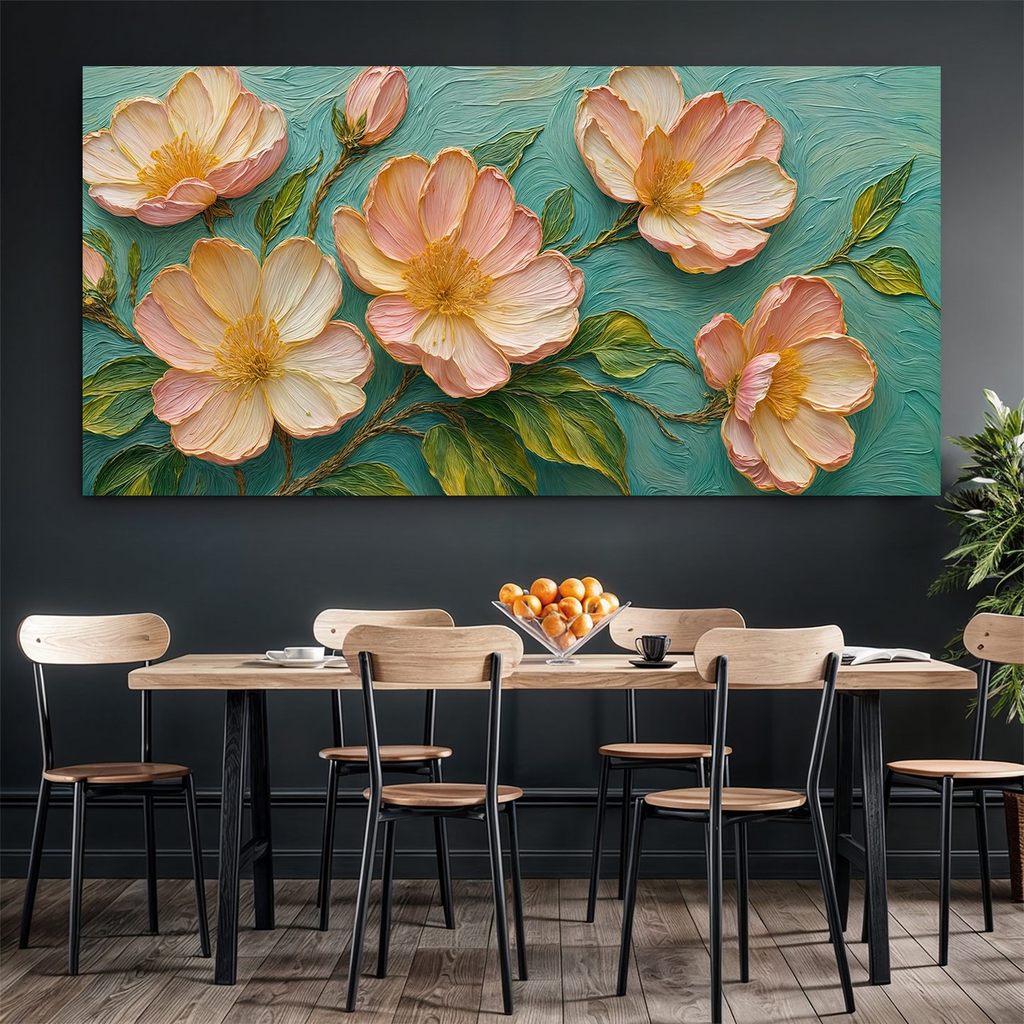 Blossoms Serenade Impasto Wall Art