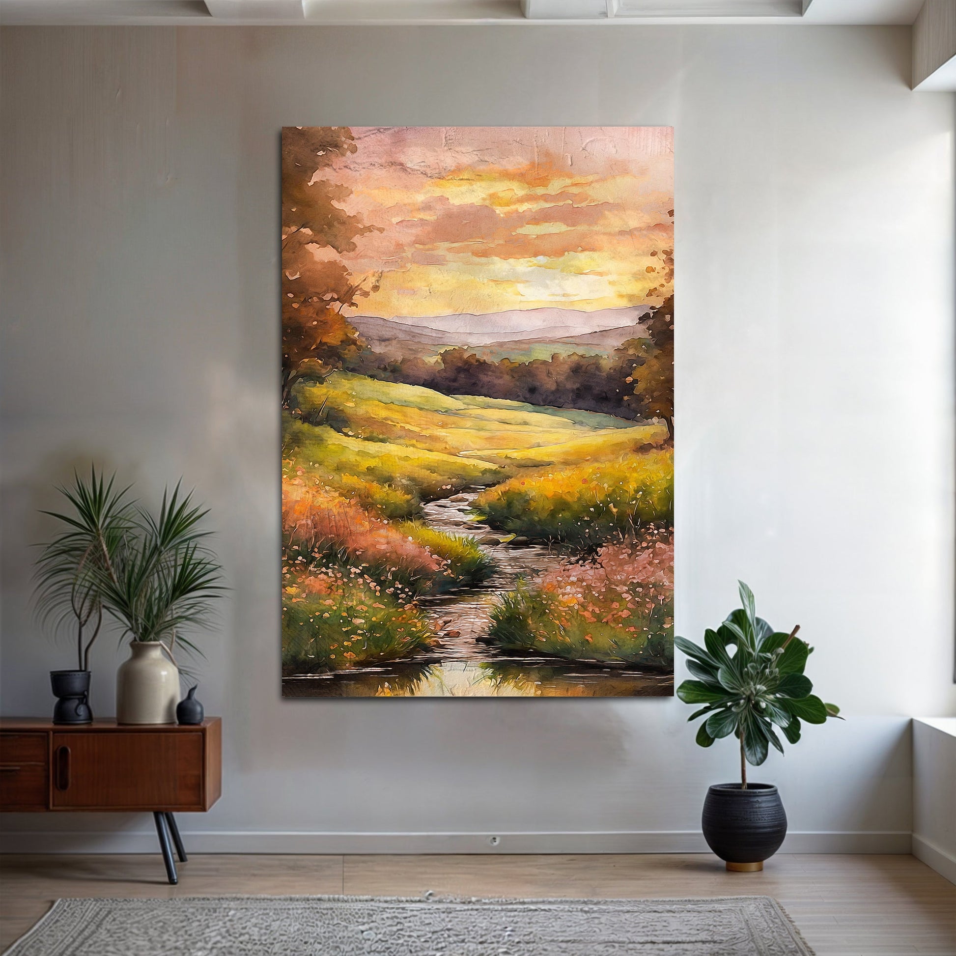 Misty River Wall Art
