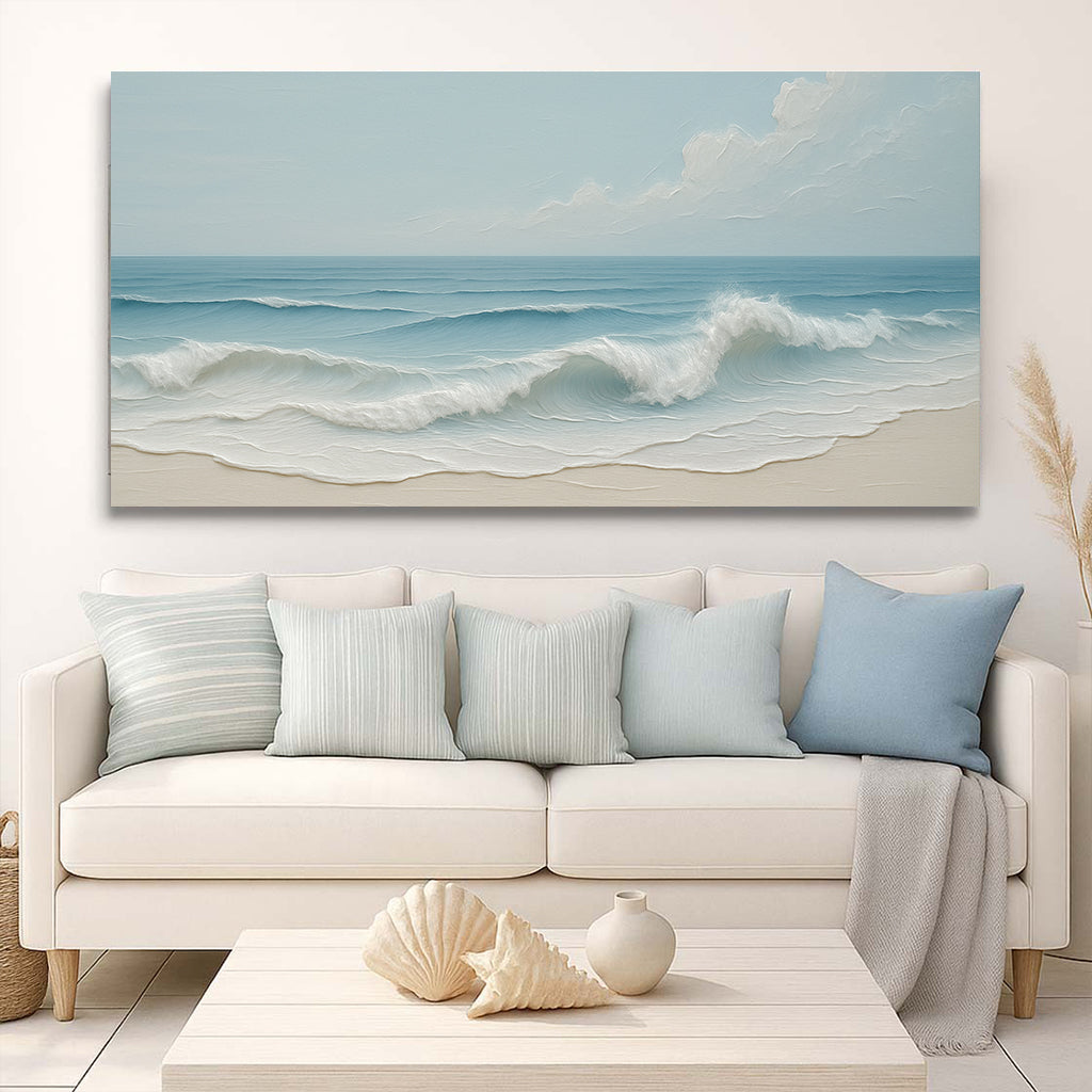 Serene Ocean Wave Coastal Wall Art VIII