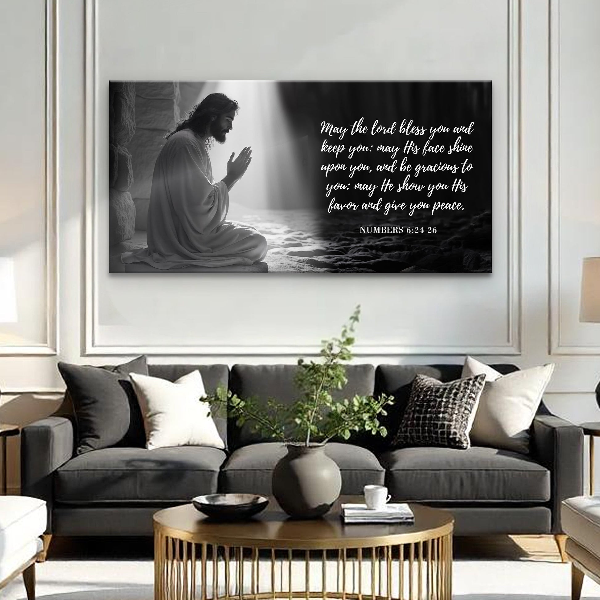 Numbers 6:24-26 - May The Lord Bless You Faith Sign