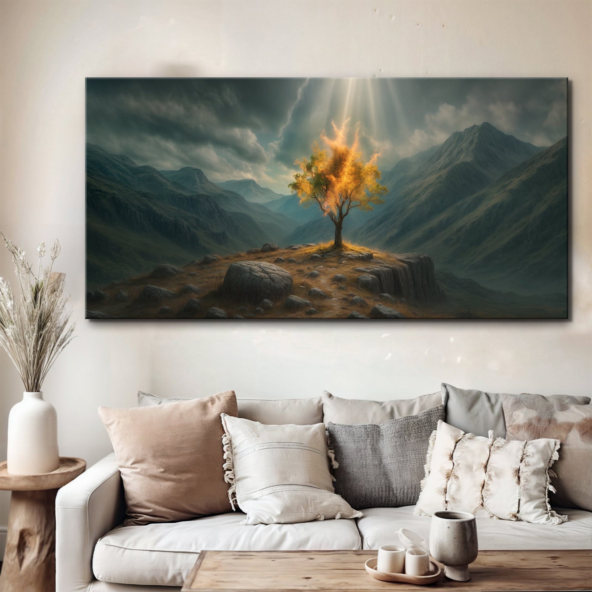 Burning Bush - Faith Wall Art VII