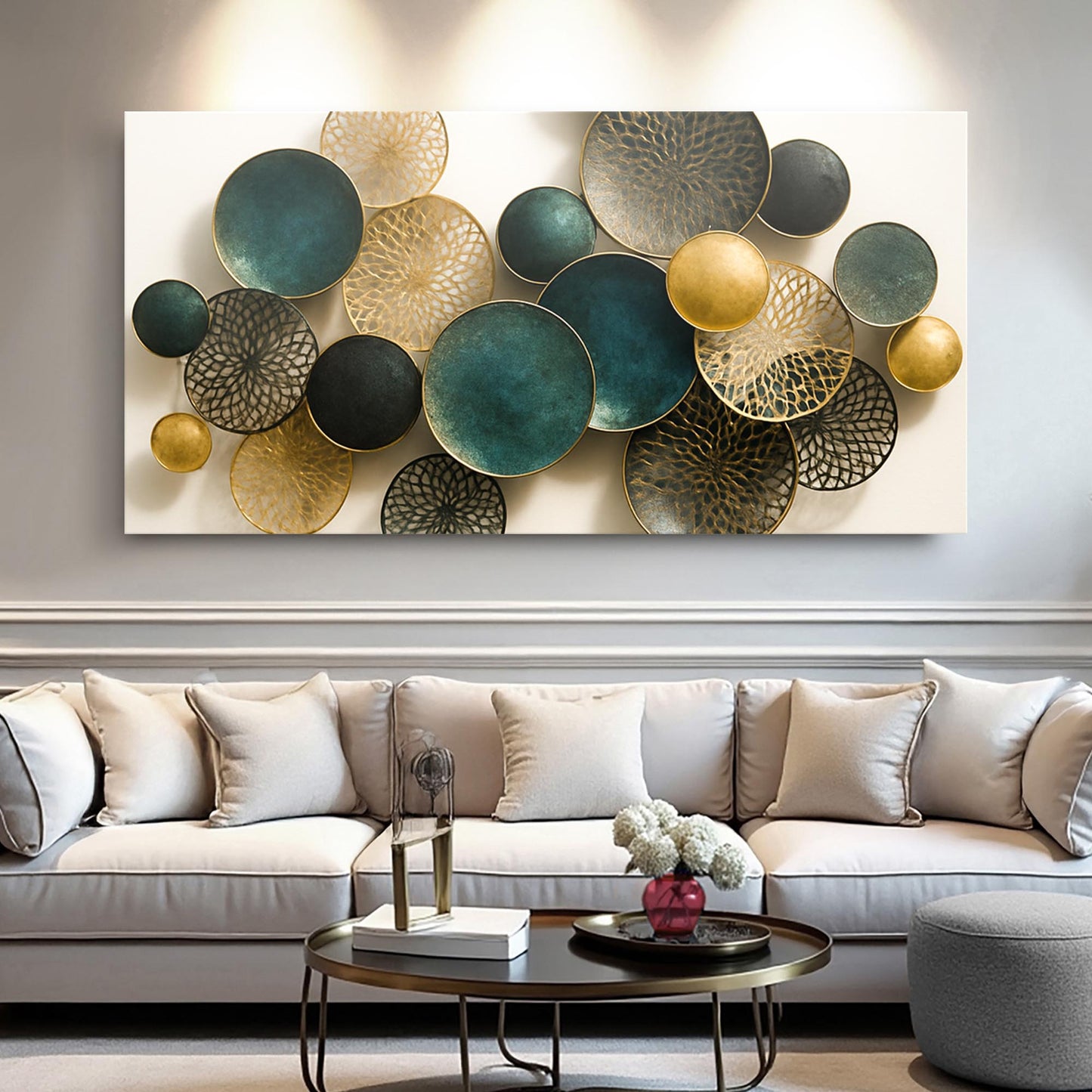 Lotus Leaf Abstract Wall Art VIII