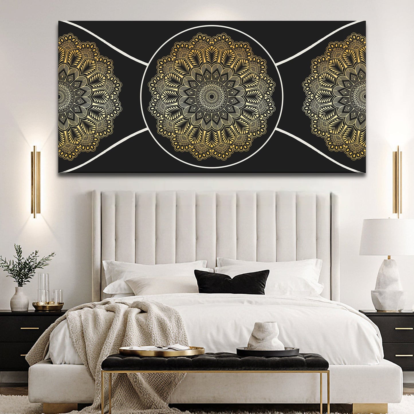Gold Sacred Geometry Wall Art