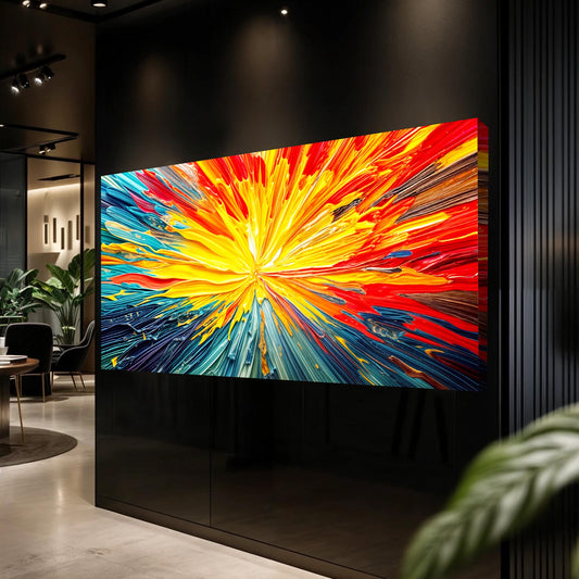 Solar Flare Impasto Wall Art