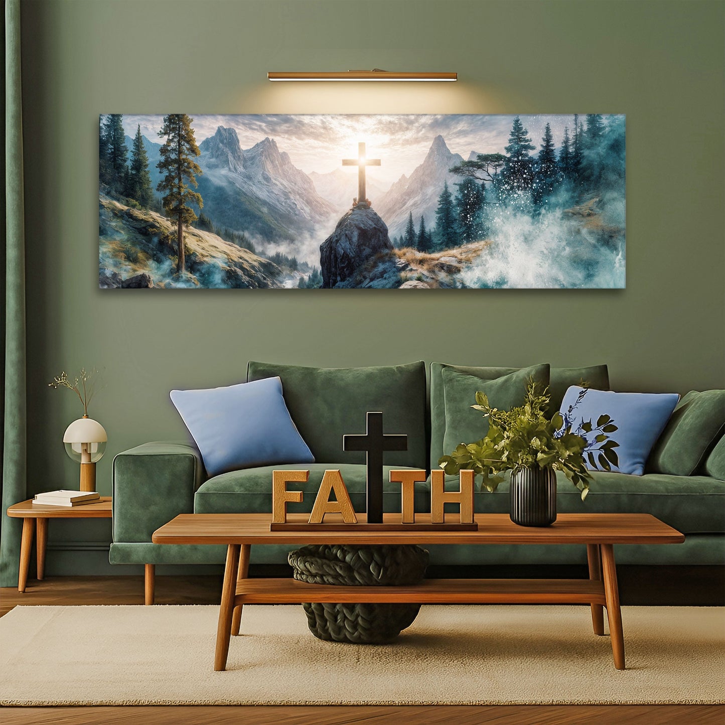 Cross On A Hill Faith Wall Art II