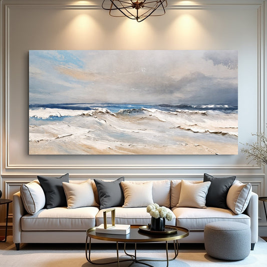 Serene Ocean Wave Coastal Wall Art IX