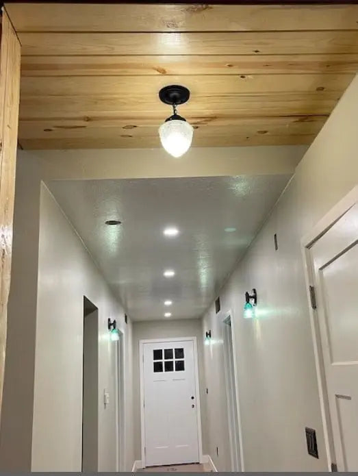 Acorn Antique Glass Ceiling Light with Chain