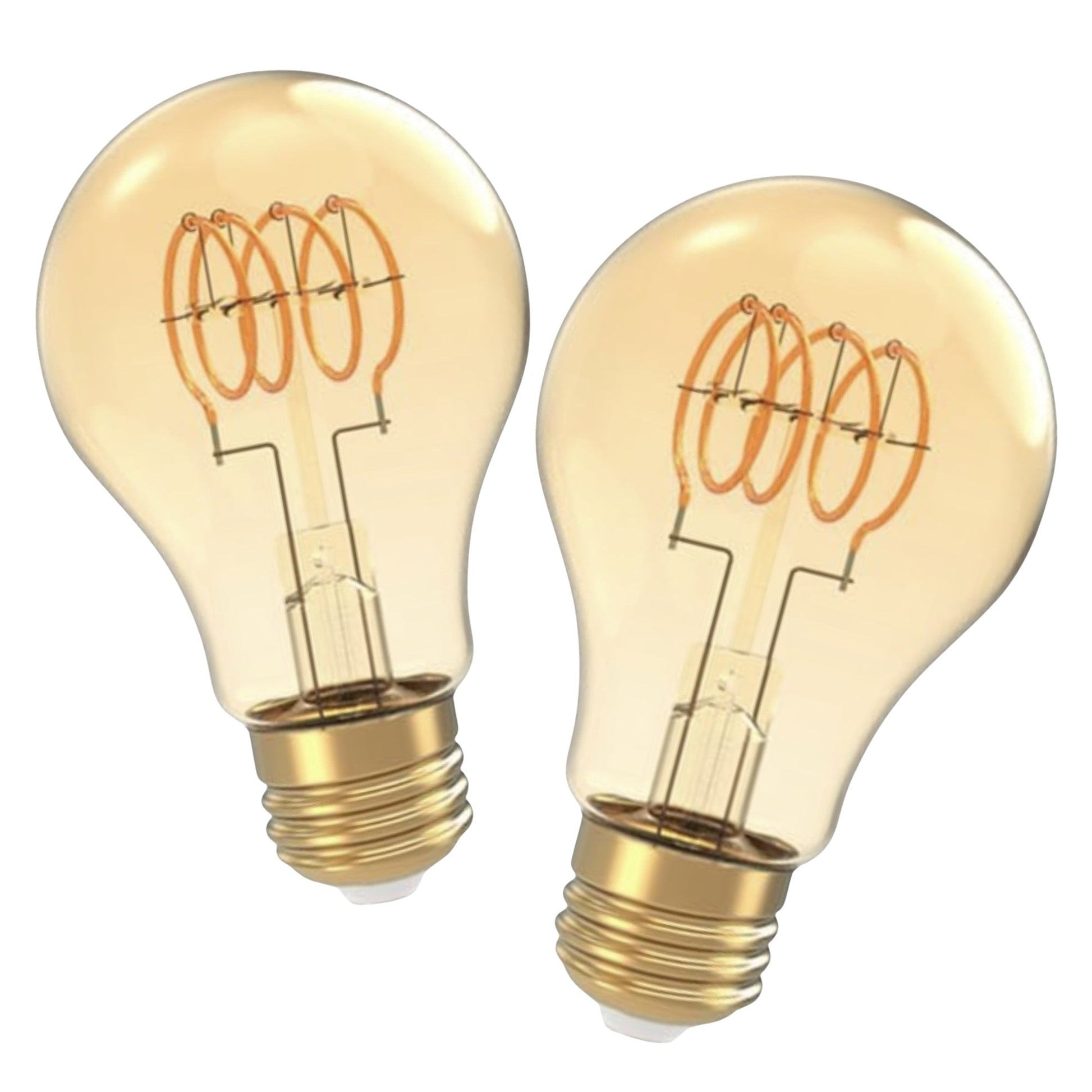 2 Pack - Dimmable LED Spiral Vintage 60W Eq.