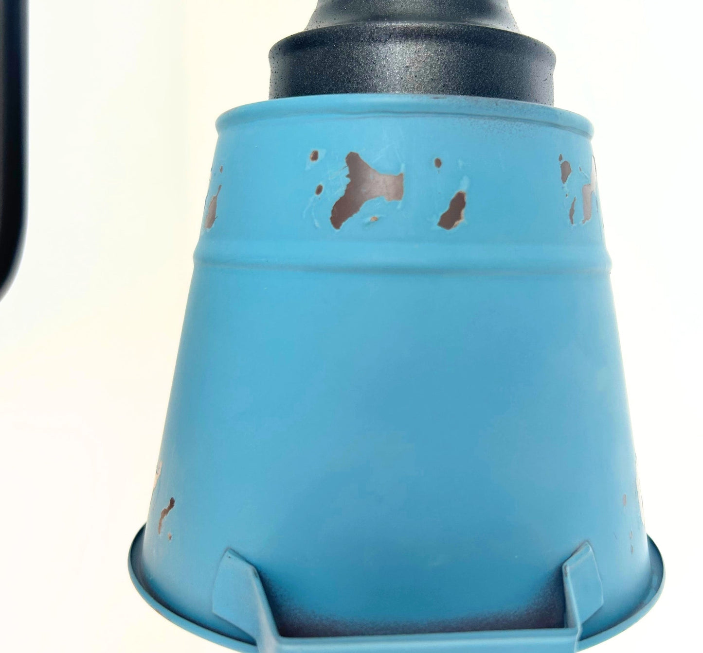 Distressed Rustic Blue Farmhouse Wall Sconce