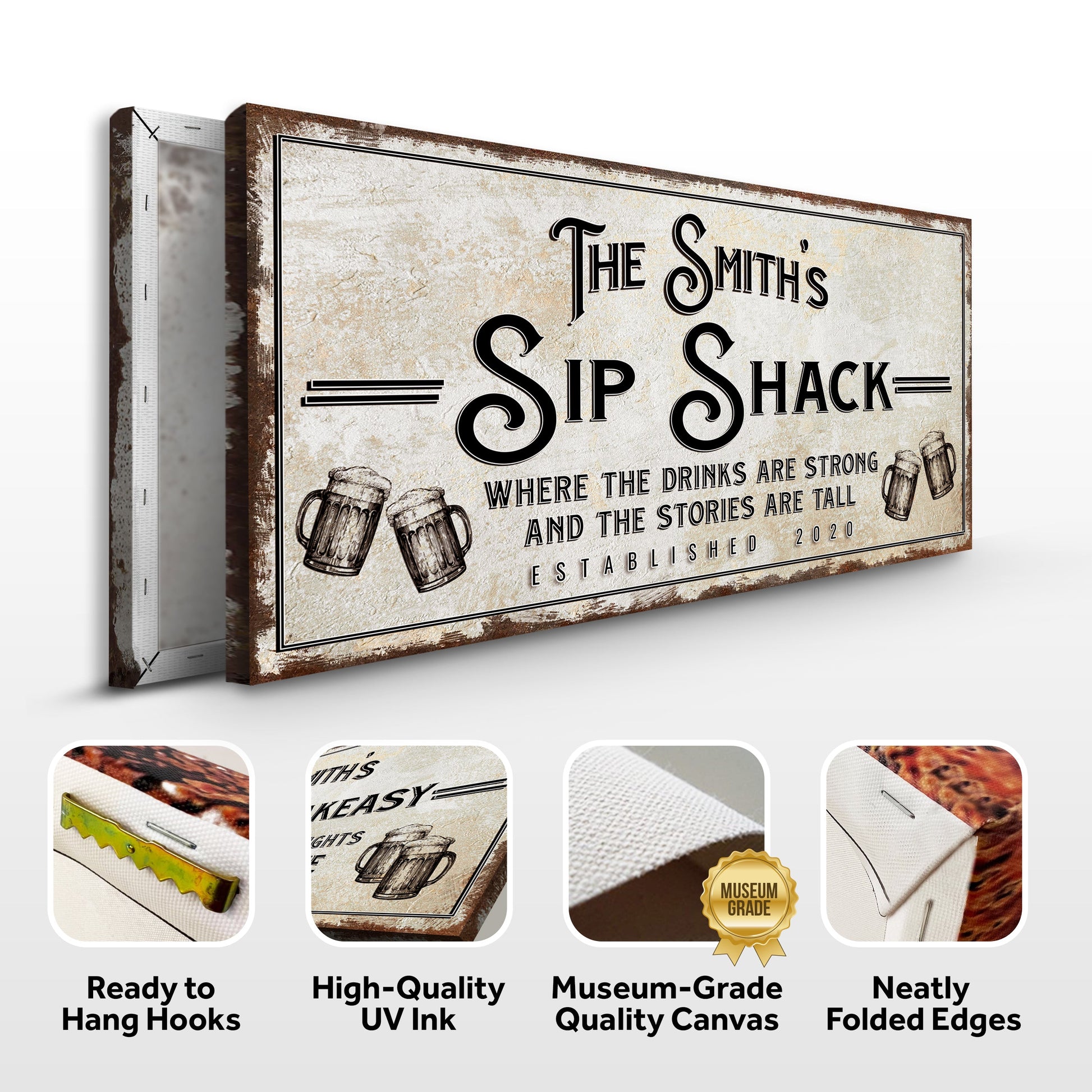 Family Sip Shack Bar Sign