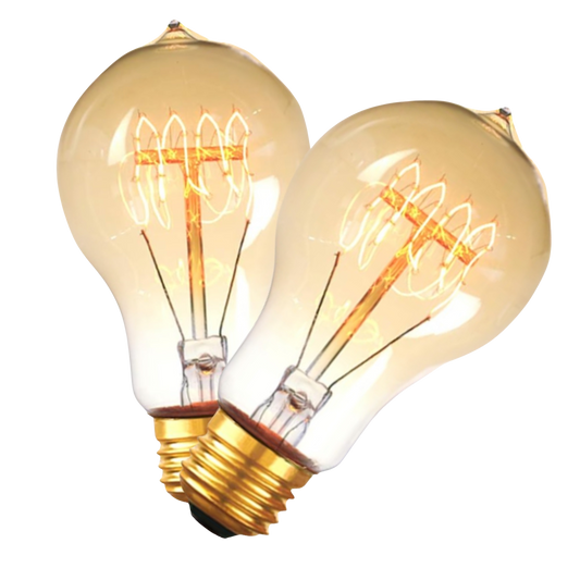 2 Pack - Dimmable Incandescent Spiral 60W