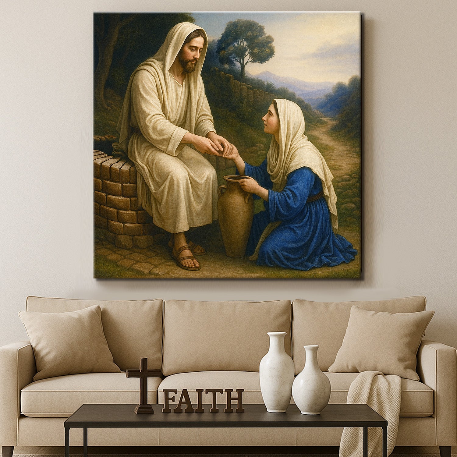 Samaritan at the Well Faith Wall Art