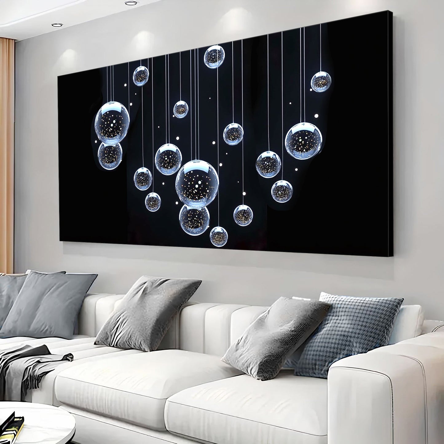 Modern Abstract Bubbles Wall Art