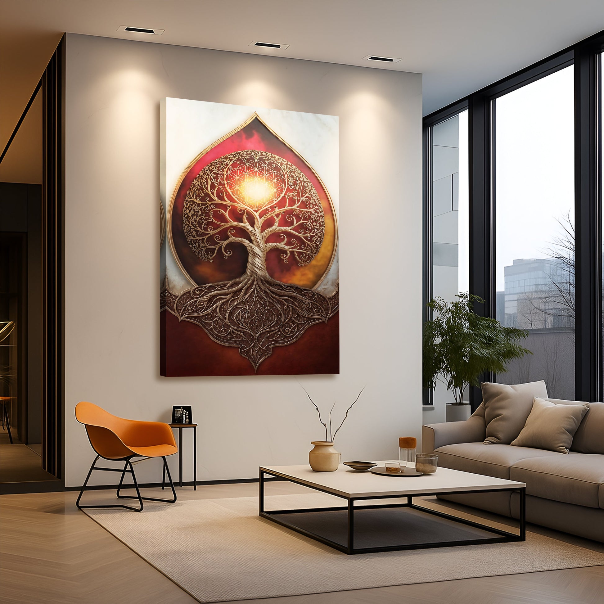 Tree of Life: Sacred Geometry Abstract Wall Art