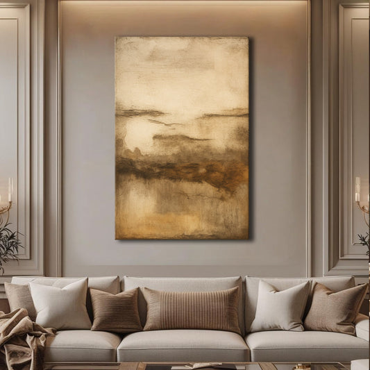 Neutral Abstract Impasto Wall Art