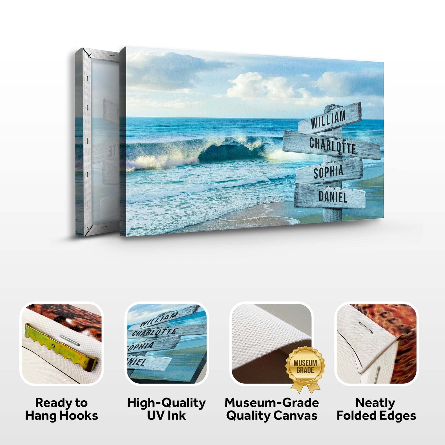 Family Names Beach Sign