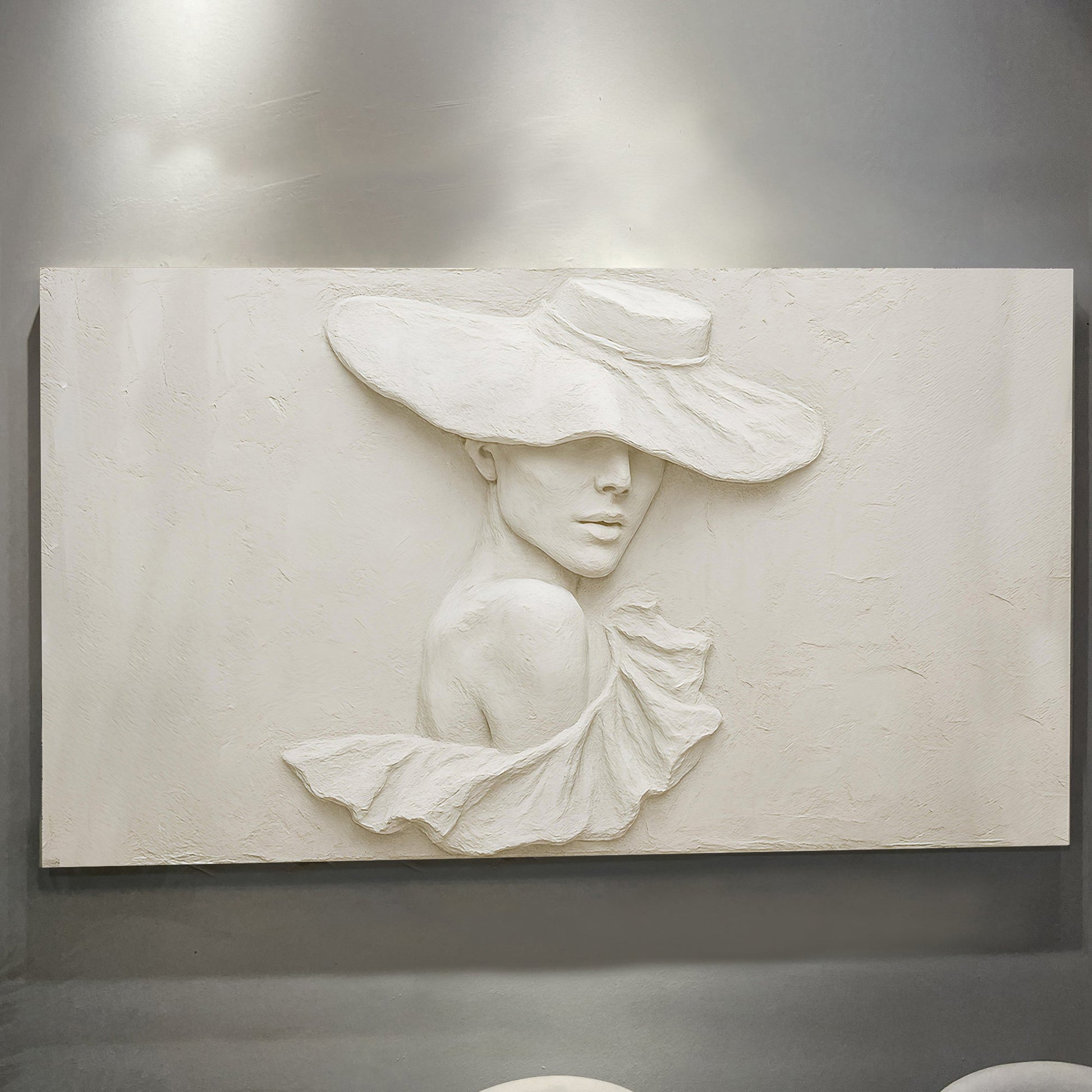 3D Minimalist Female Portrait Wall Art