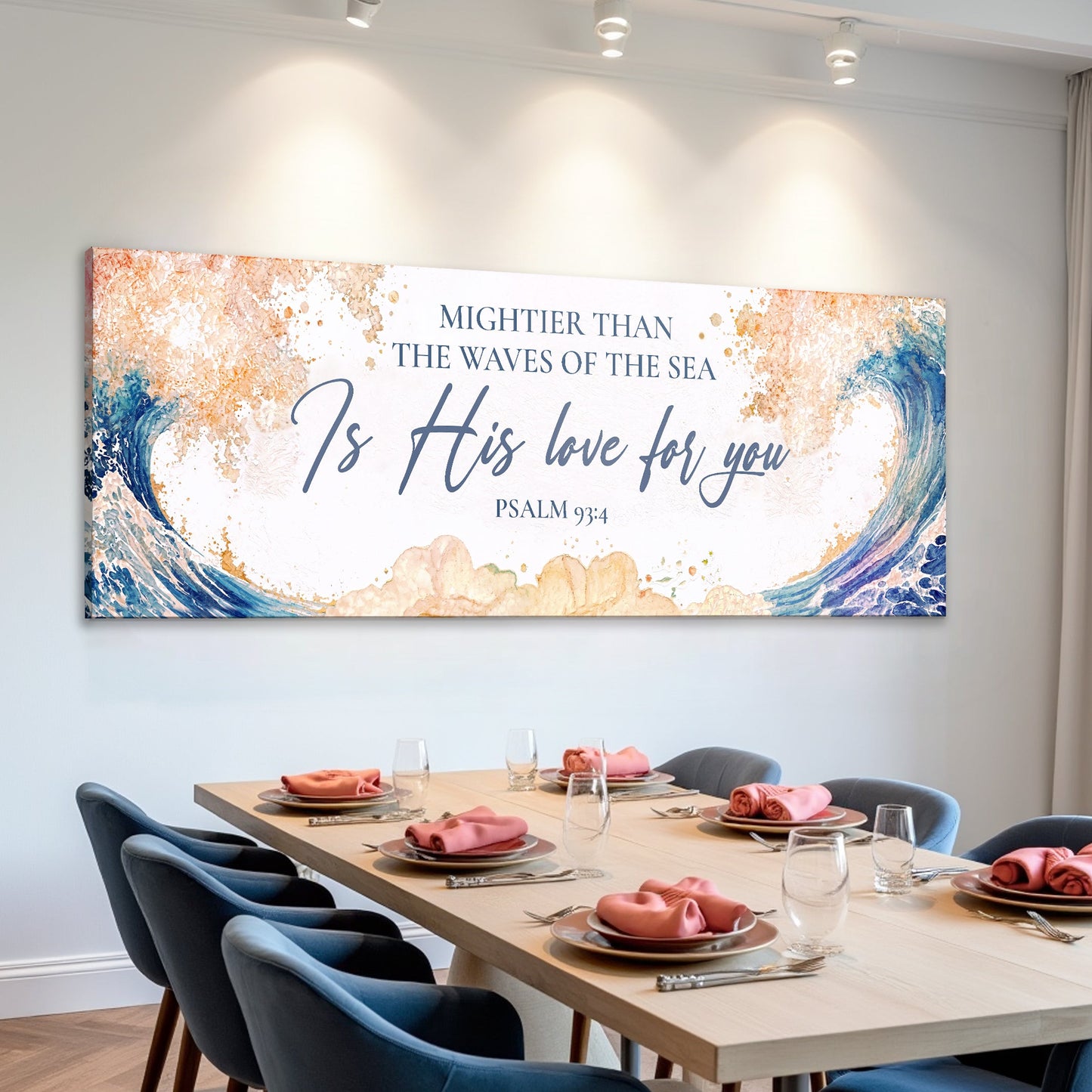 Mightier Than the Waves of the Sea Psalm 93:4 Faith Sign IV