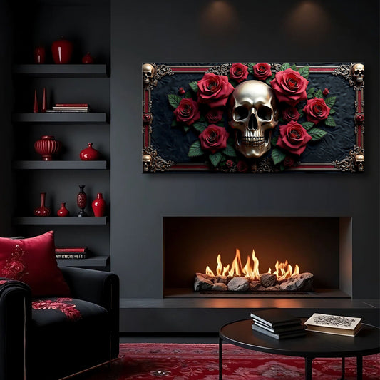 3D Vintage Skull Wall Art III