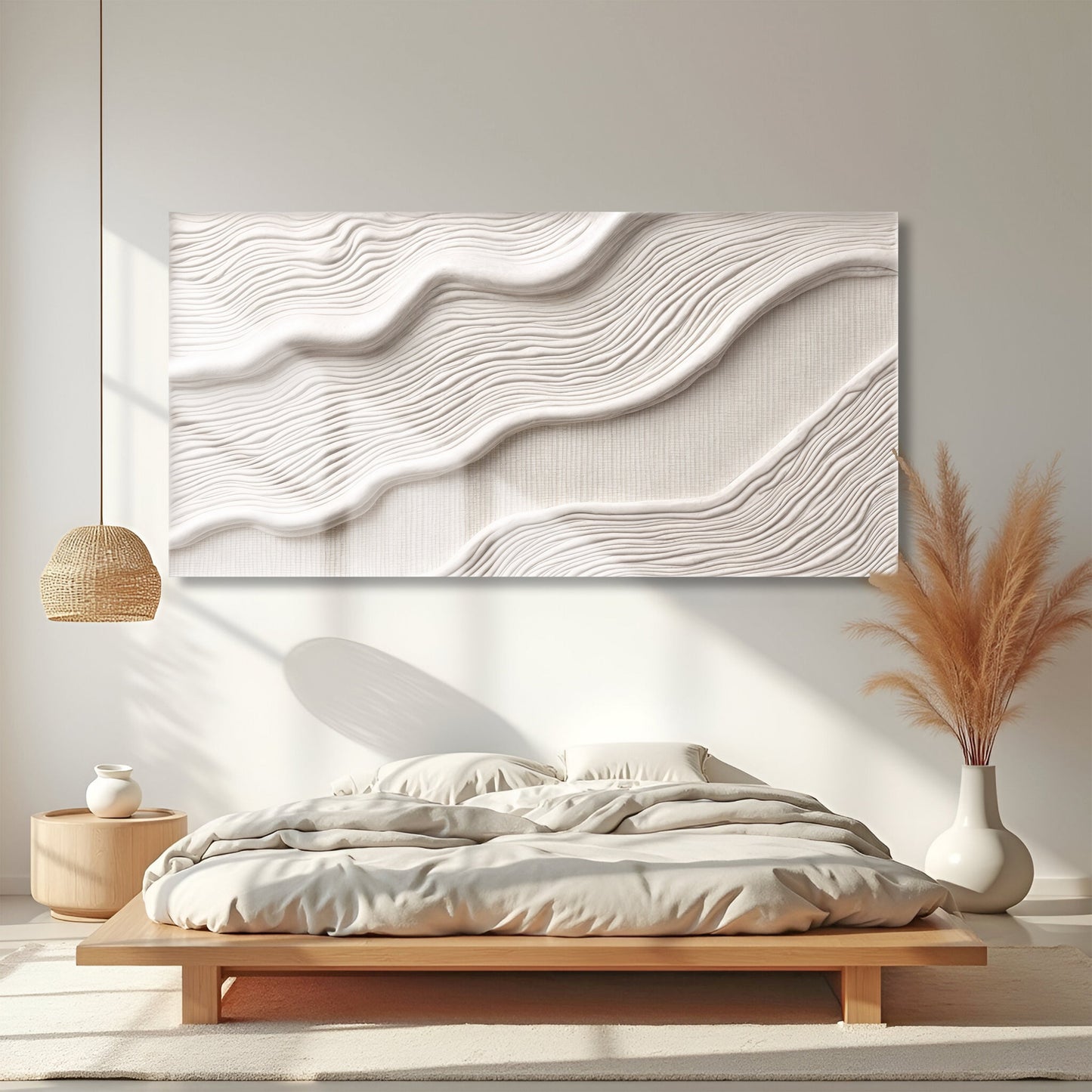 Ivory Impasto Abstract Wall Art II