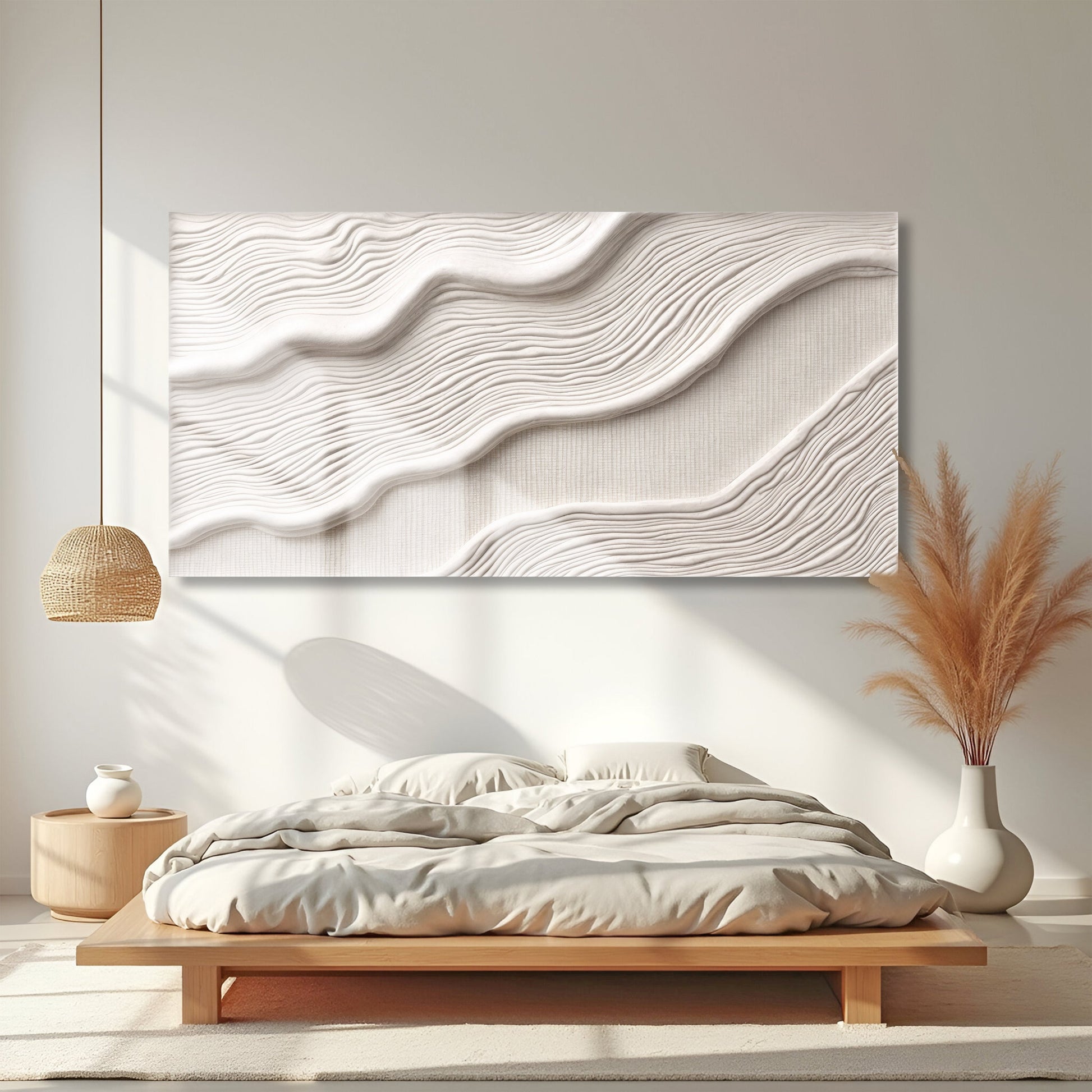 Ivory Impasto Abstract Wall Art II