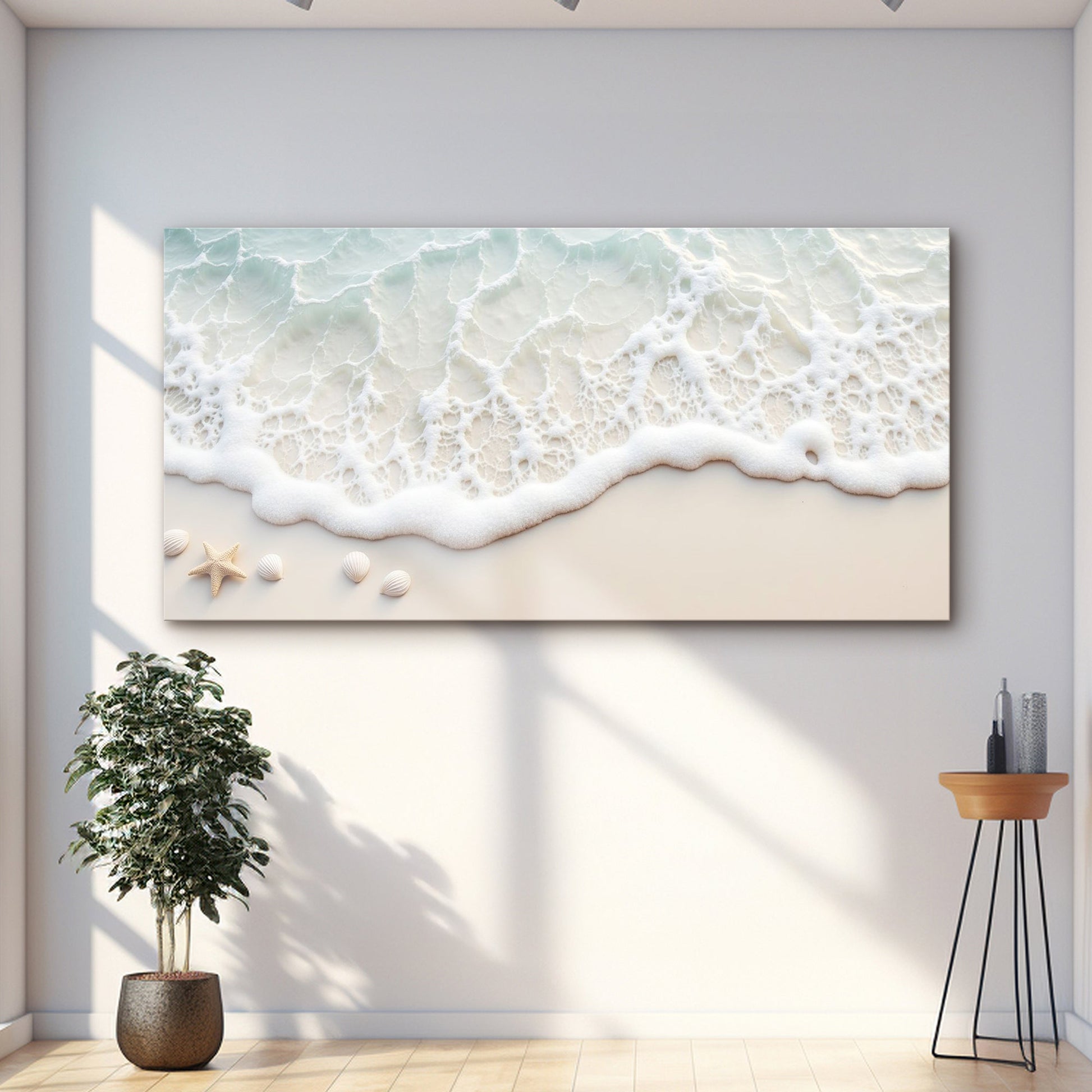 Serene Ocean Wave Coastal Wall Art X