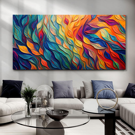 Chroma Whispers Impasto Wall Art