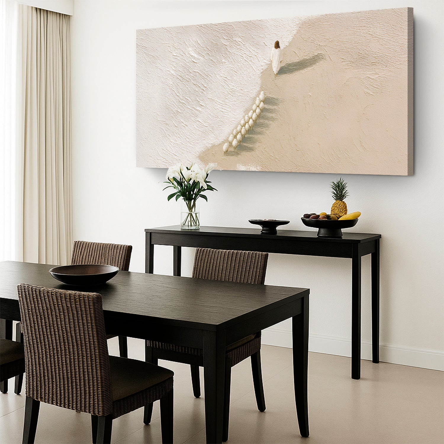 Jesus The Flock of Sheep Faith Wall Art