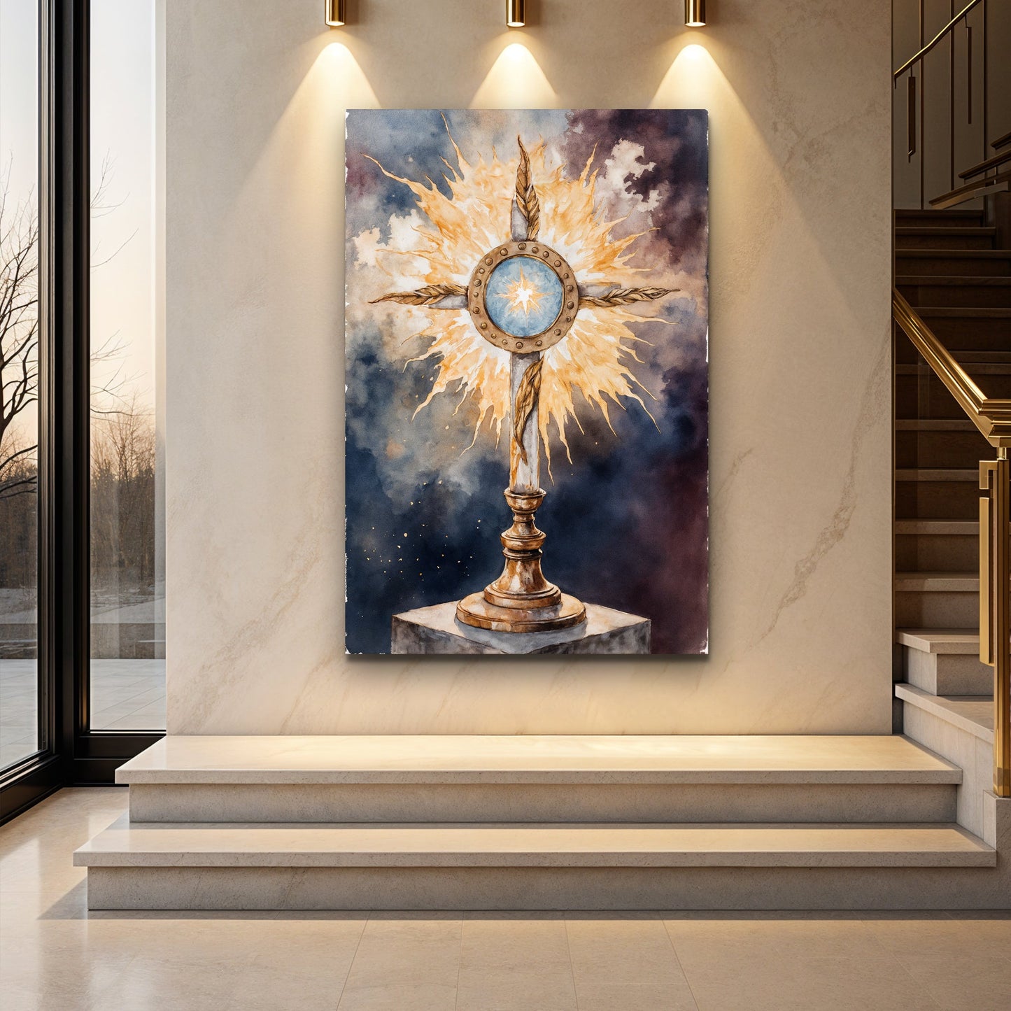 Holy Eucharist in Monstrance Faith Wall Art II