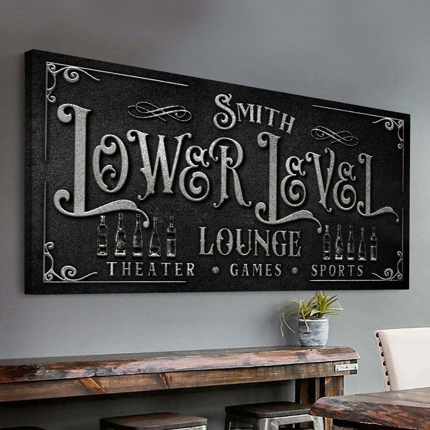 Personalized Lower Level Sign