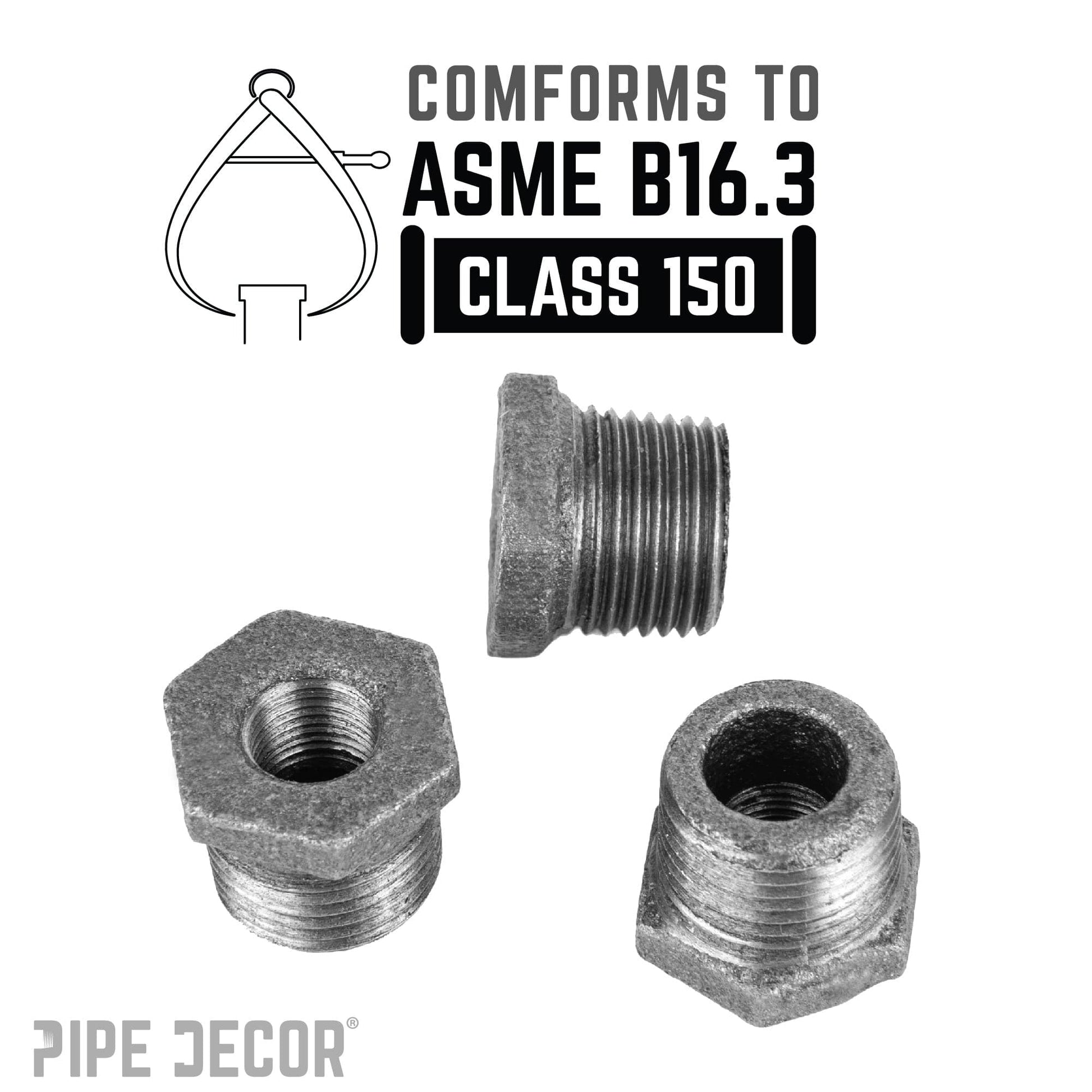 3/8 in. x 1/4 in. Black Bushing