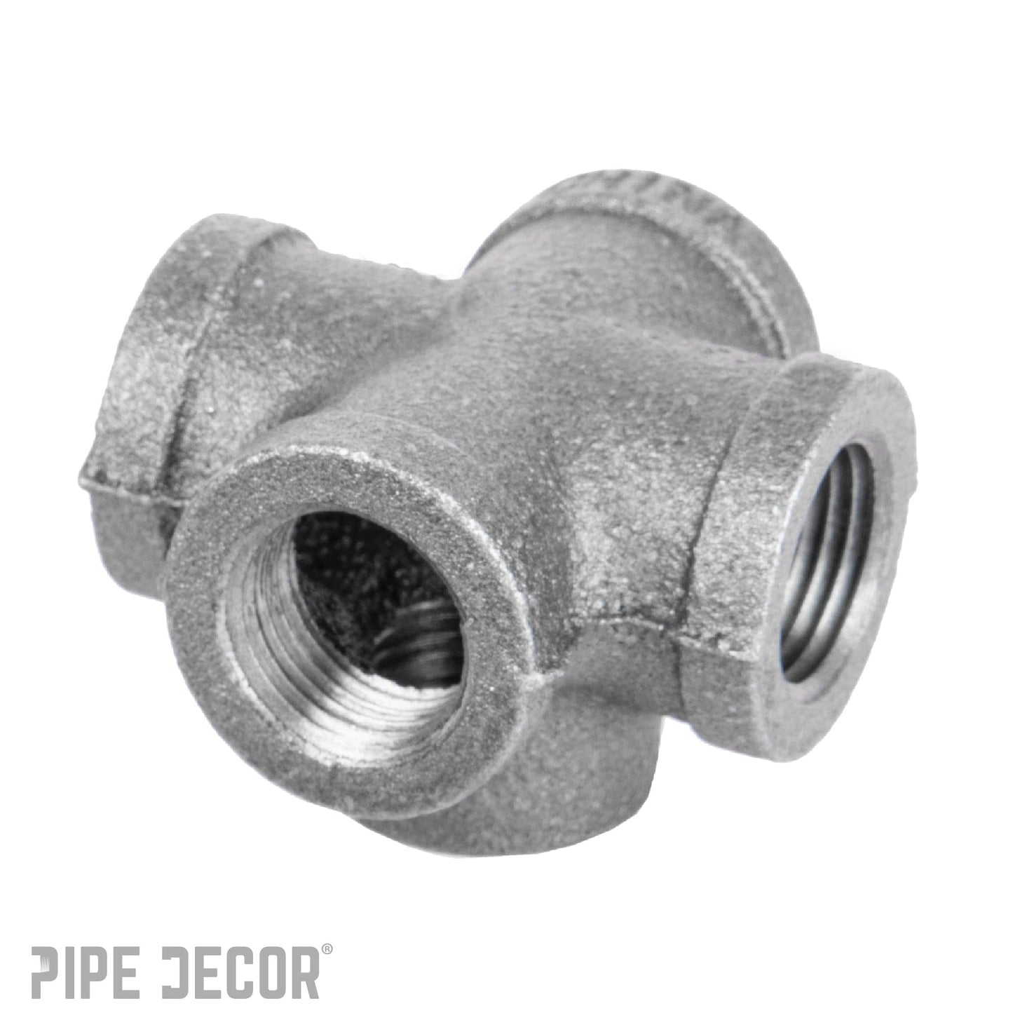 1/2 in. Black 5-Way Fitting