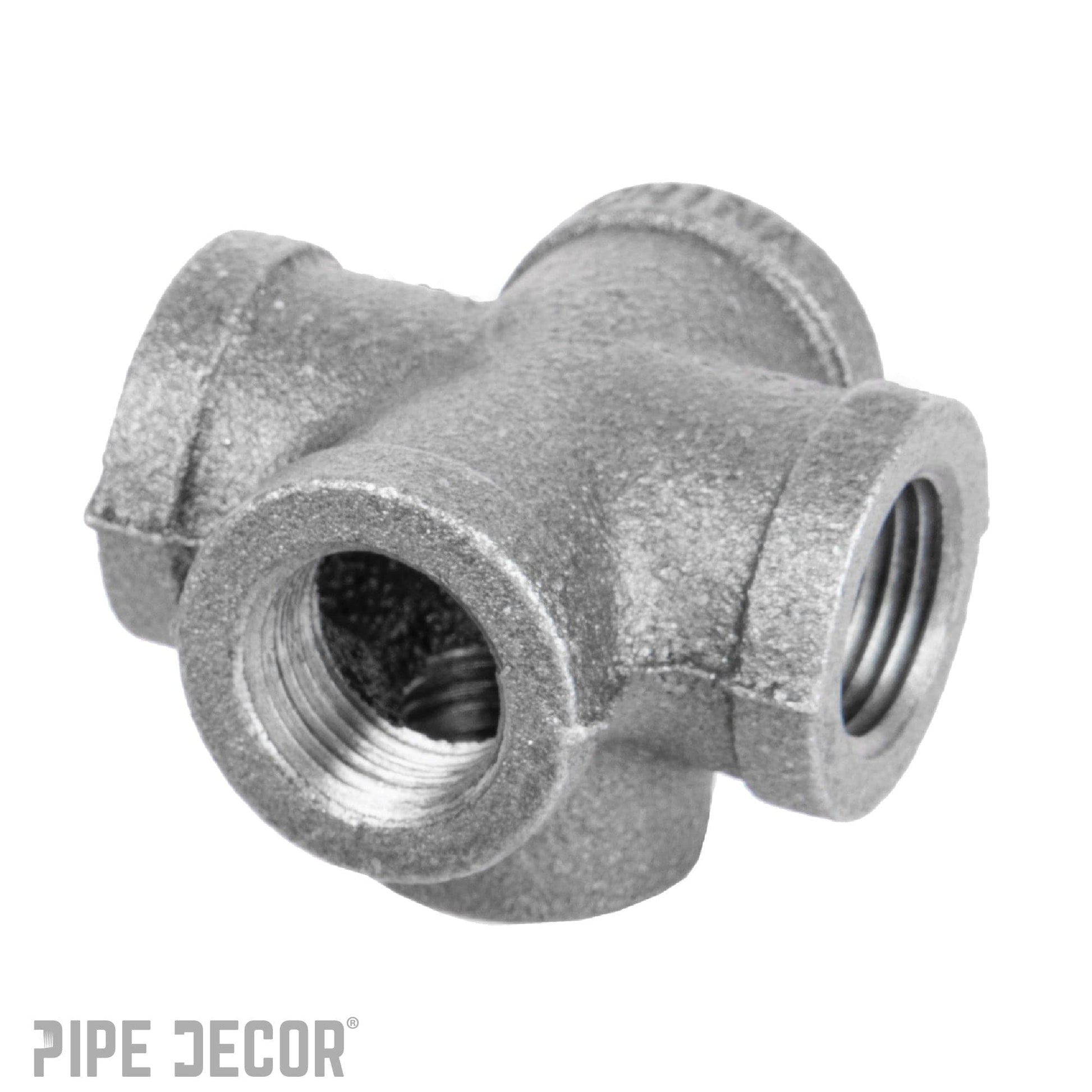 1/2 in. Black 5-Way Fitting