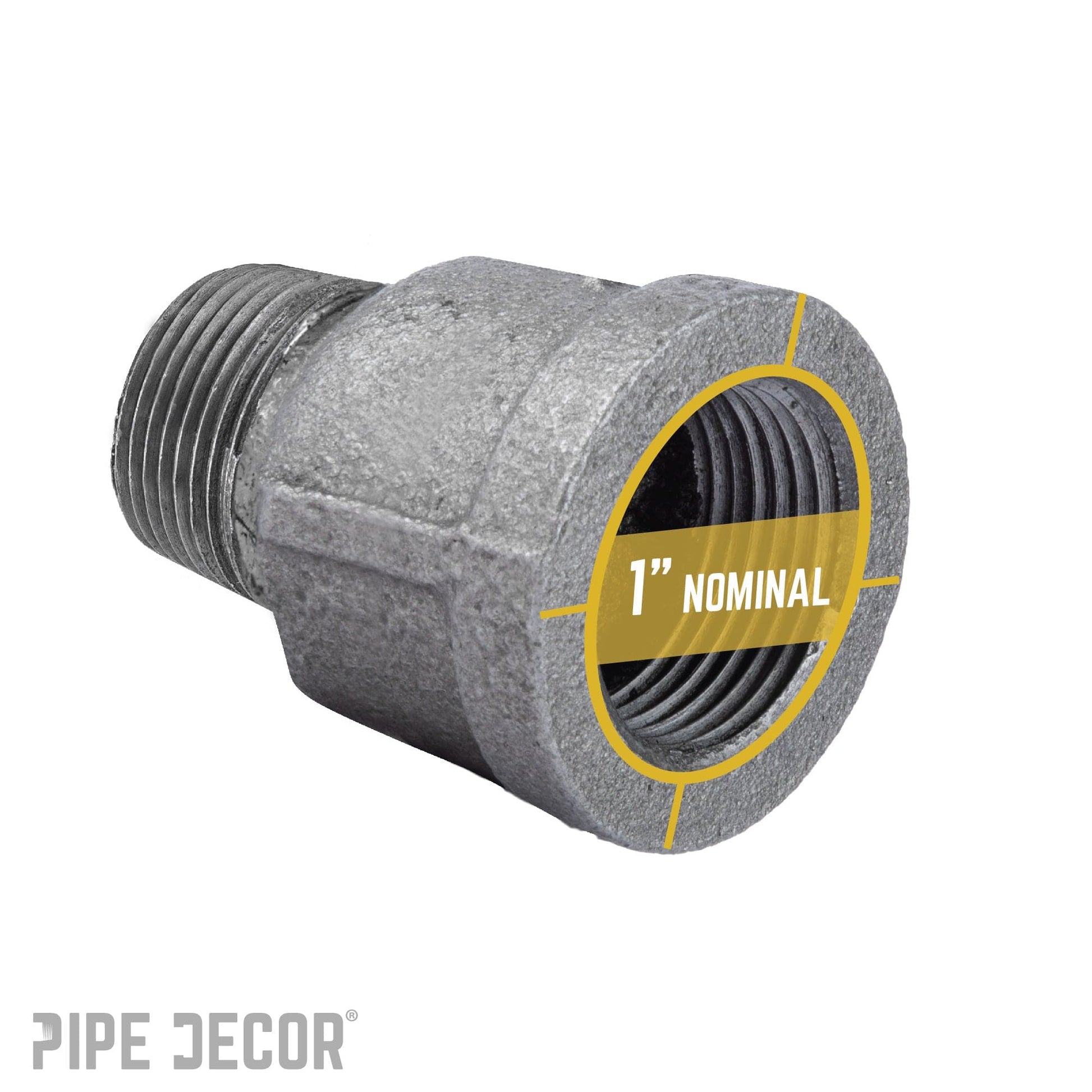 1 in. Black Extension Piece