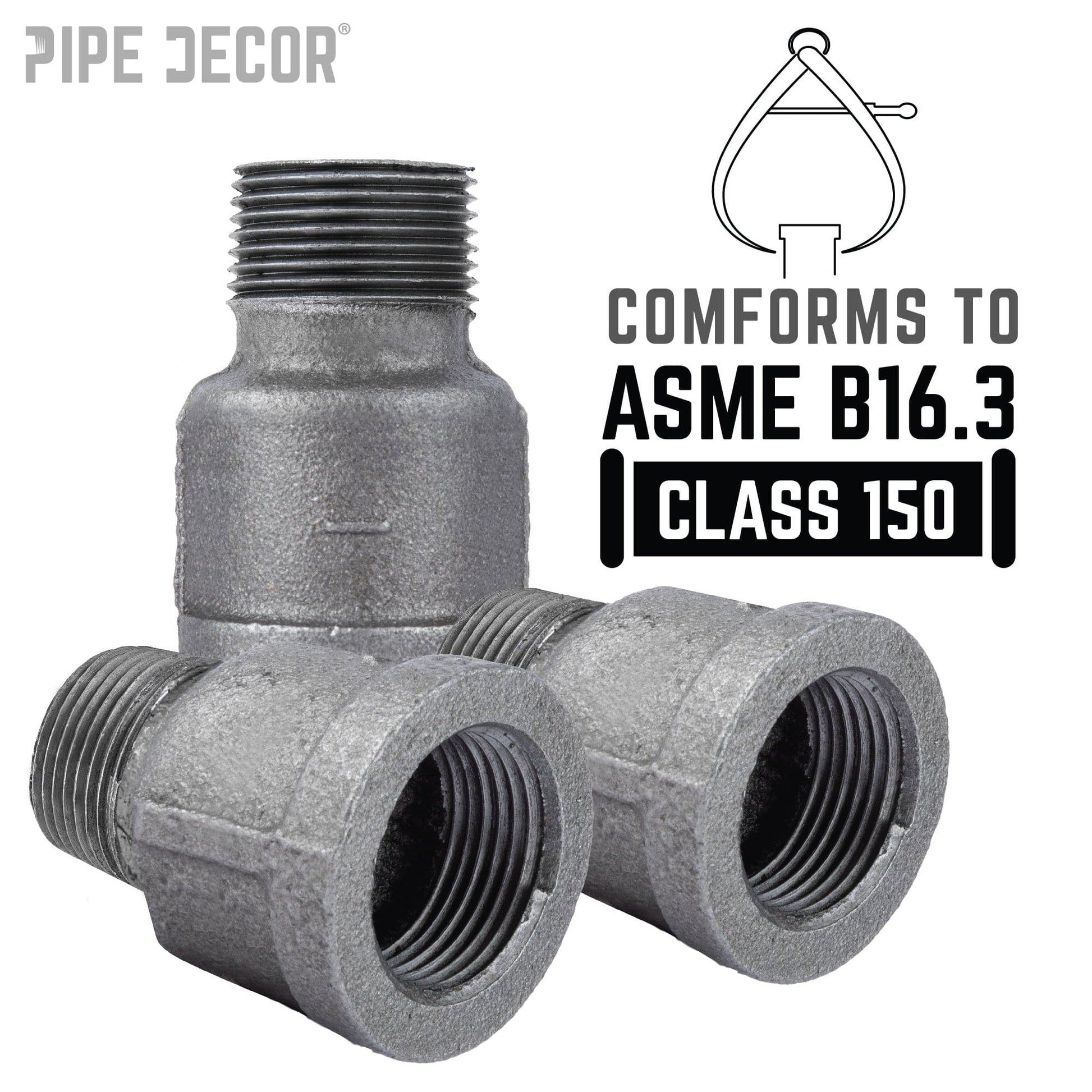 1 in. Black Extension Piece