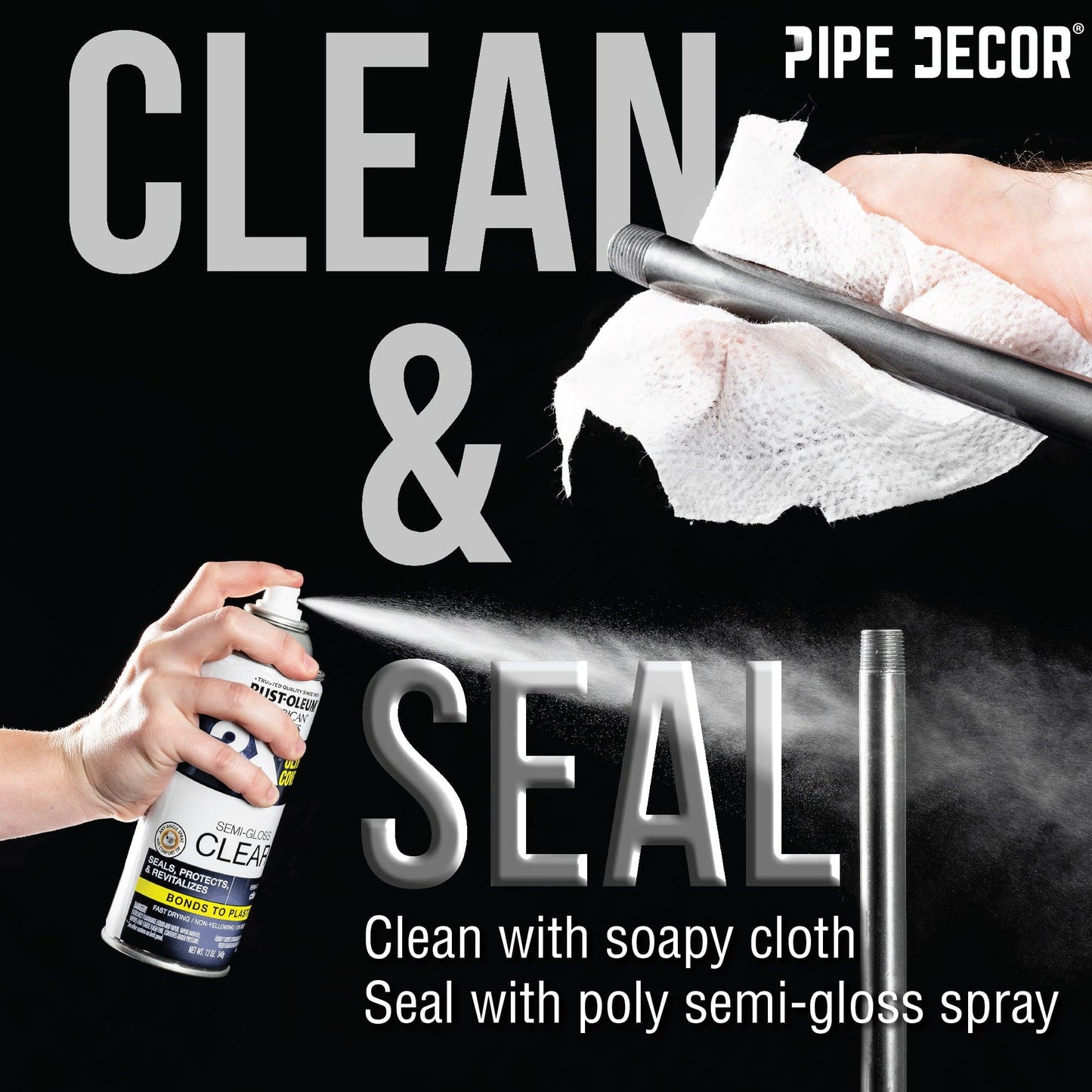 3/4 in. Black Floor Flange