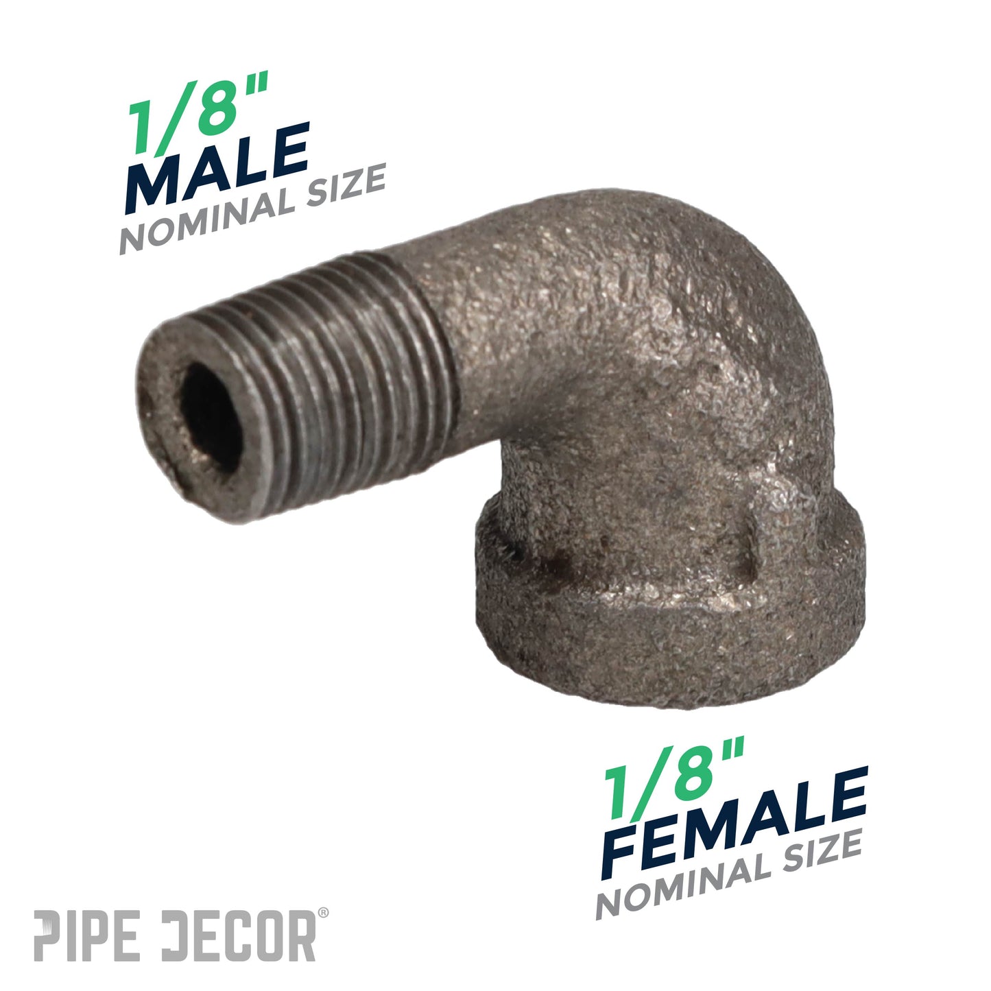 1/8 in. Black 90 Degree Street Elbow