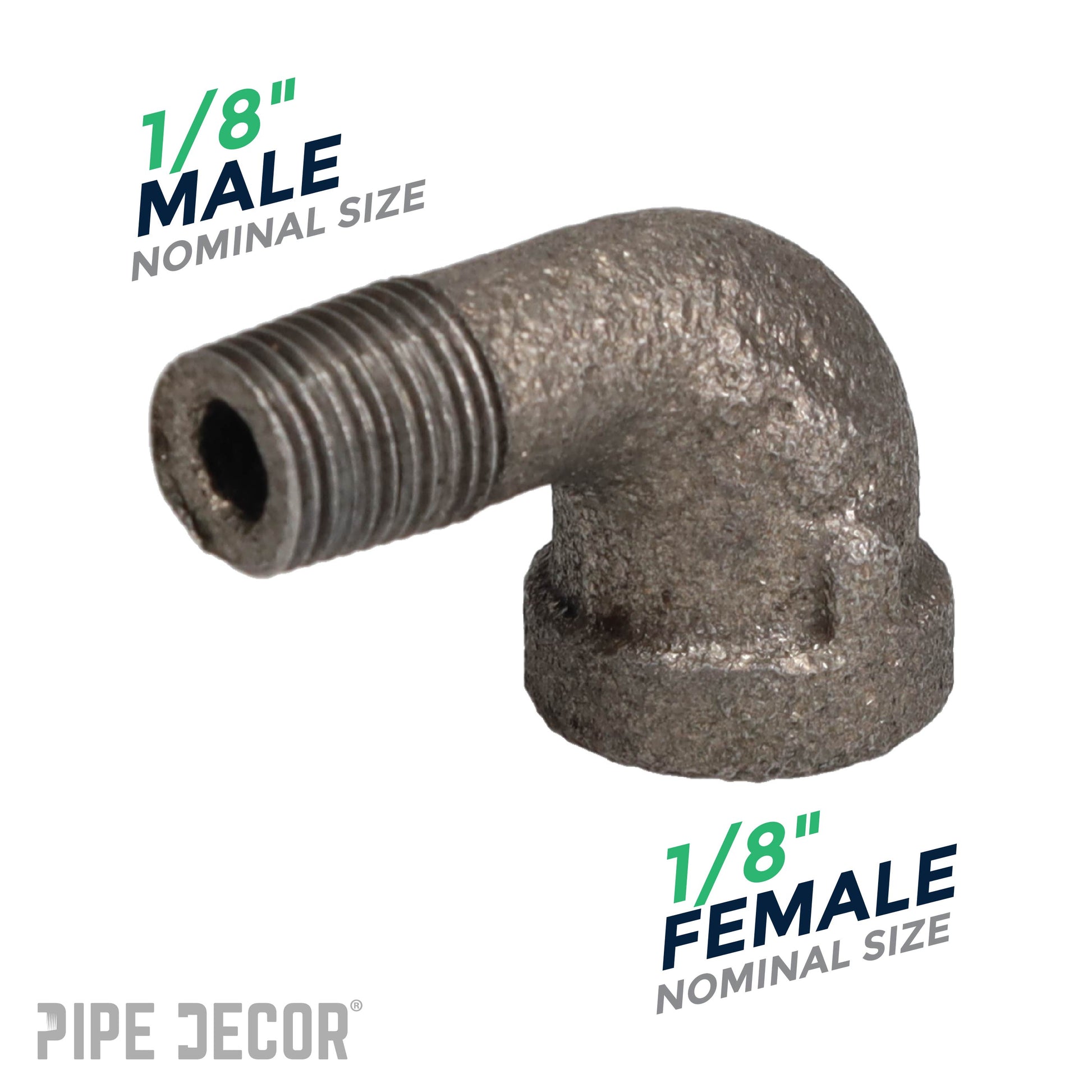 1/8 in. Black 90 Degree Street Elbow