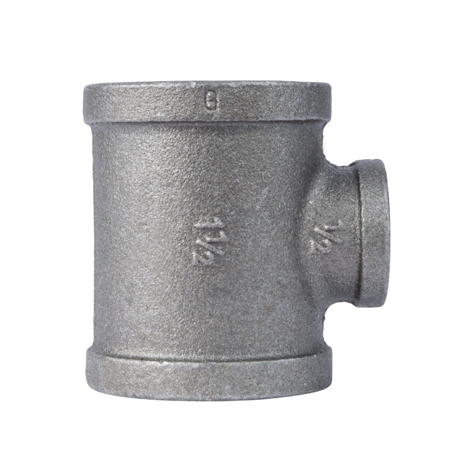 1 1/2 in. x 1 1/2 in. x 1/2 in. Black Reducing Tee