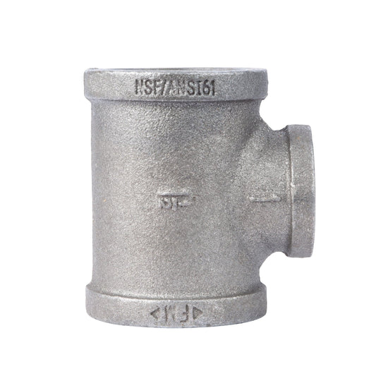 1 1/2 in. x 1 1/2 in. x 1 in. Black Reducing Tee