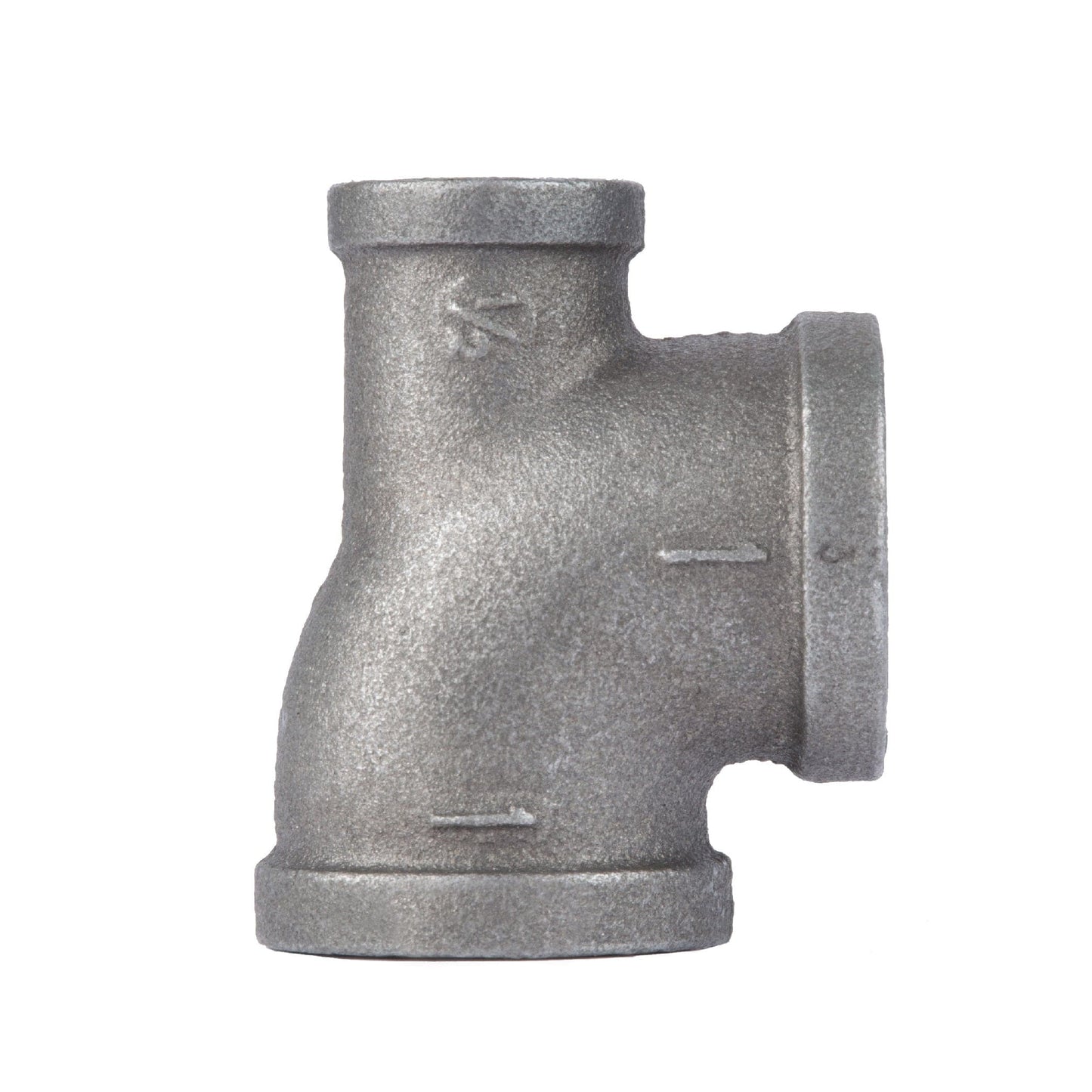 1 in. x 1/2 in. x 1 in. Black Reducing Tee