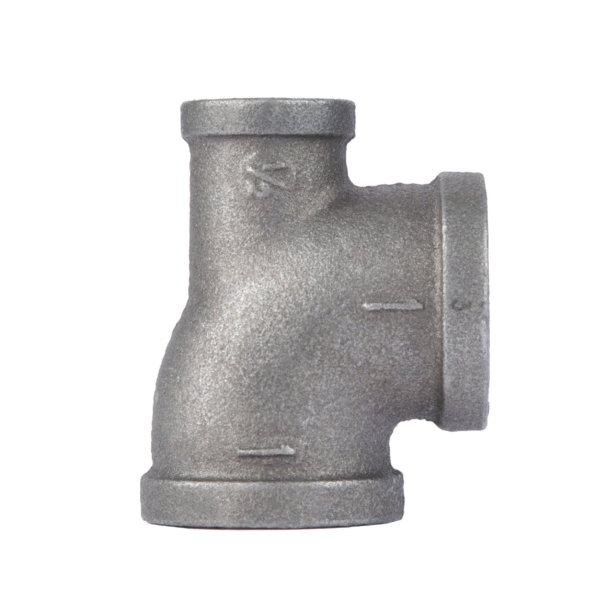 1 in. x 1/2 in. x 1 in. Black Reducing Tee