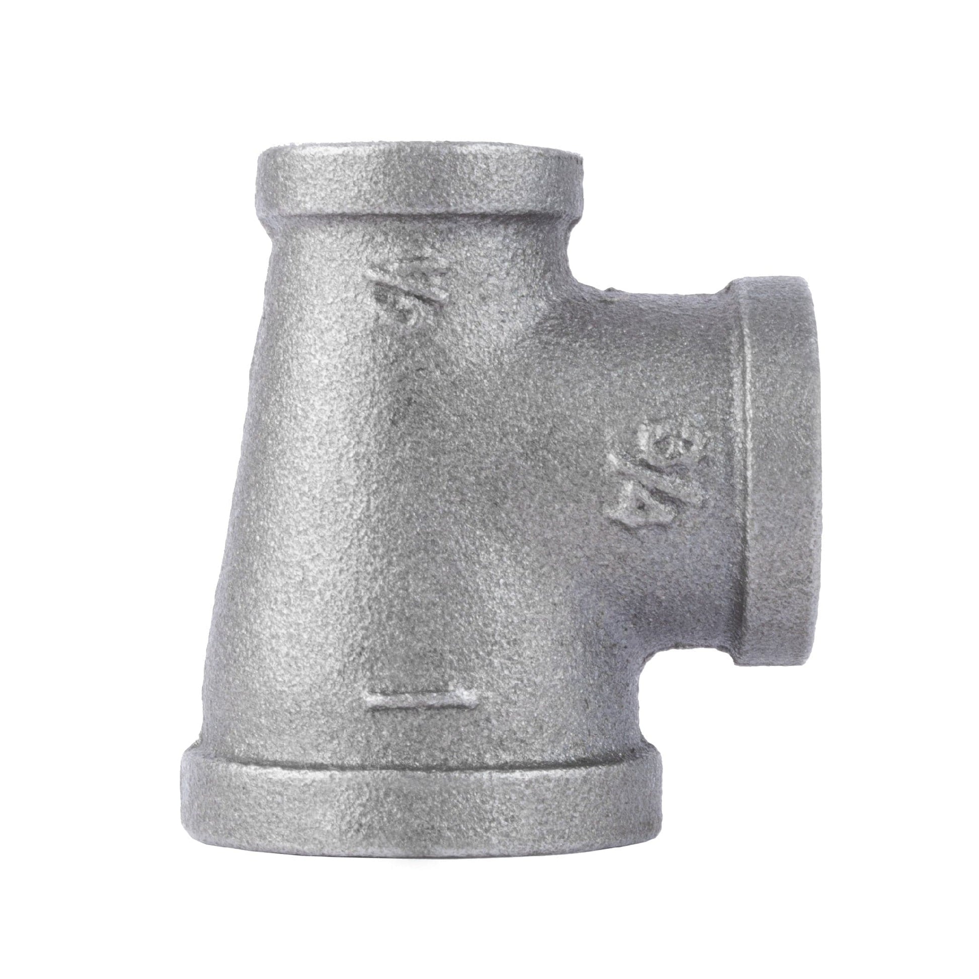 1 in. x 1/2 in. x 3/4 in. Black Reducing Tee