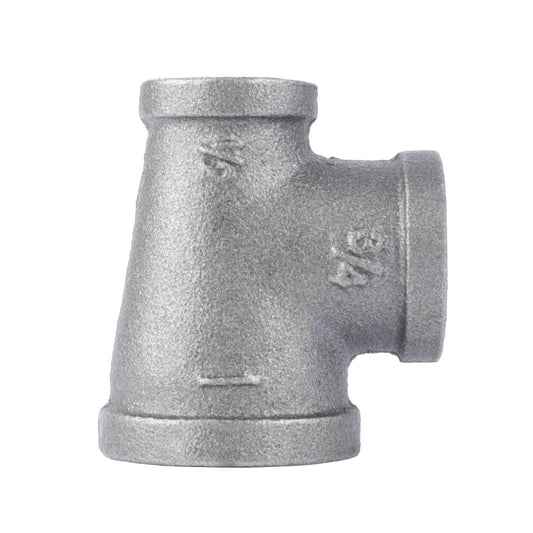 1 in. x 1/2 in. x 3/4 in. Black Reducing Tee