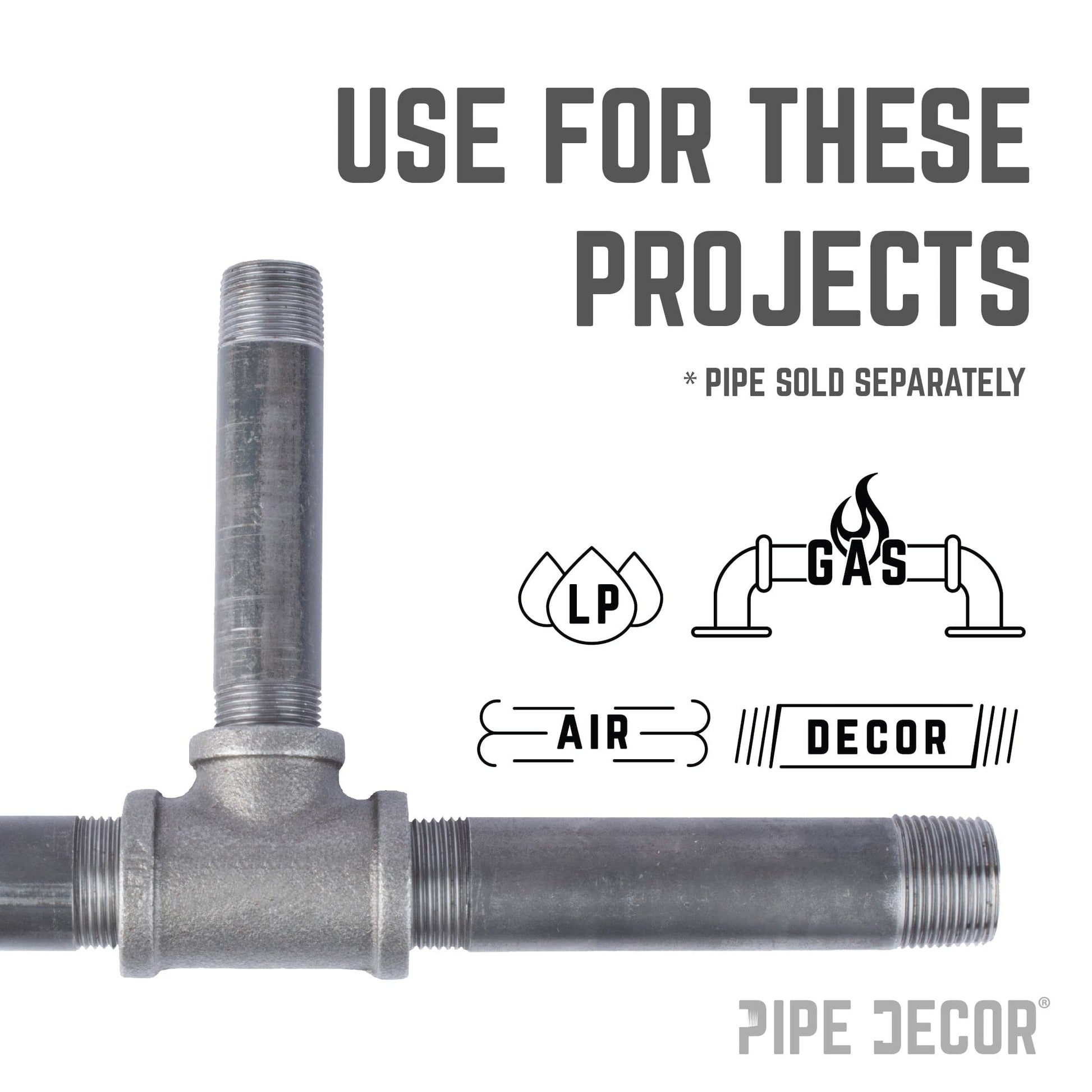 1 in. x 1 in. x 3/4 in. Black Reducing Tee