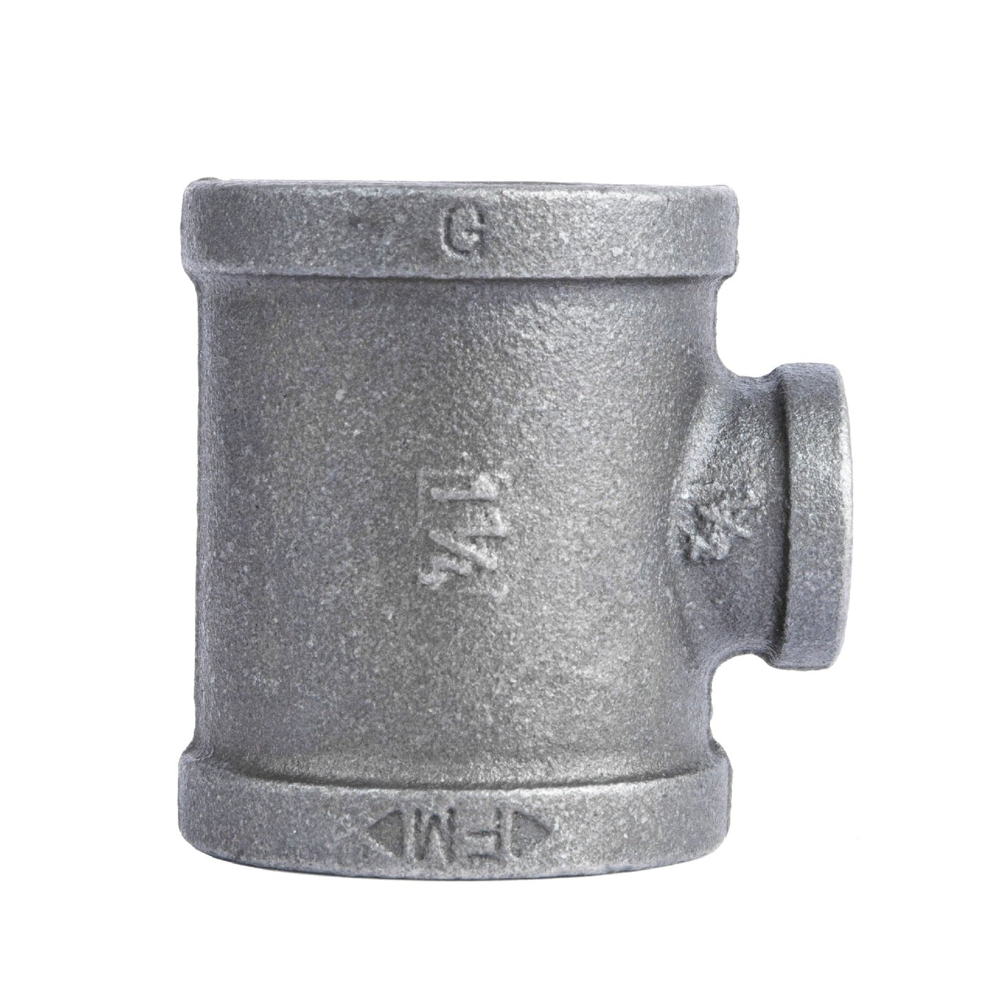 1 1/4 in. x 1 1/4 in. x 1/2 in. Black Reducing Tee